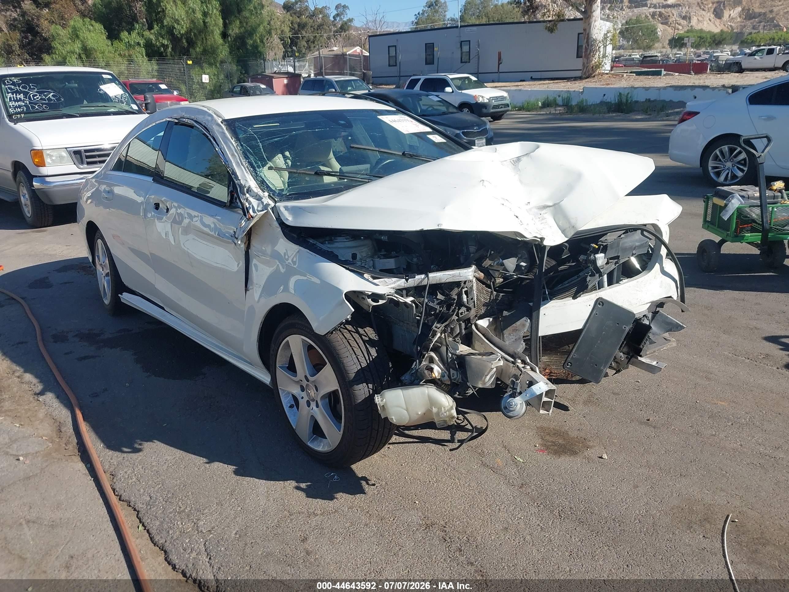 2016 Mercedes-Benz CLA 250, VIN WDDSJ4EB2GN337845 — Biohazard / chemical