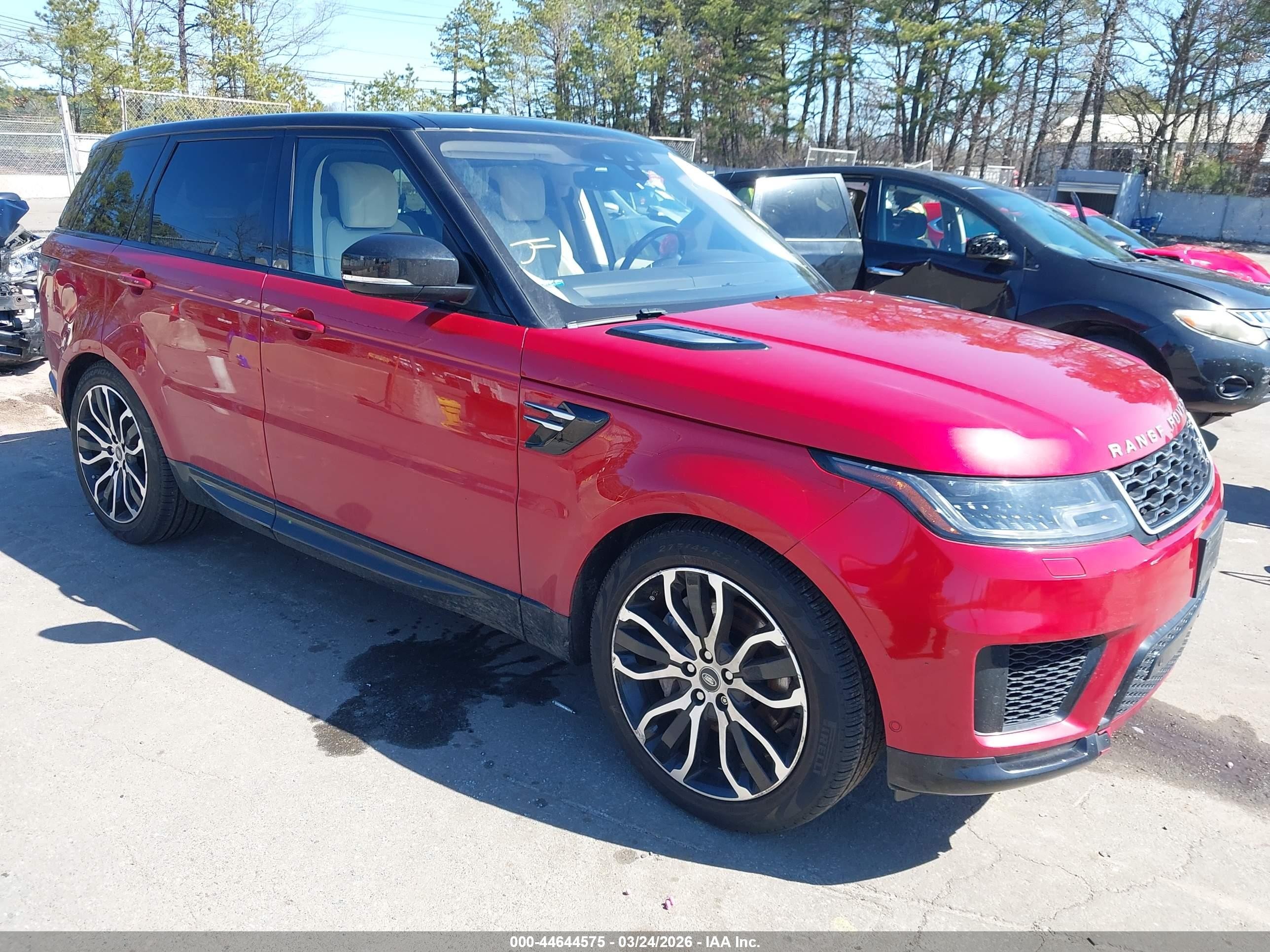 2019 Land Rover Range Rover Sport HSE, VIN SALWR2RV4KA418559 — Fresh water flood