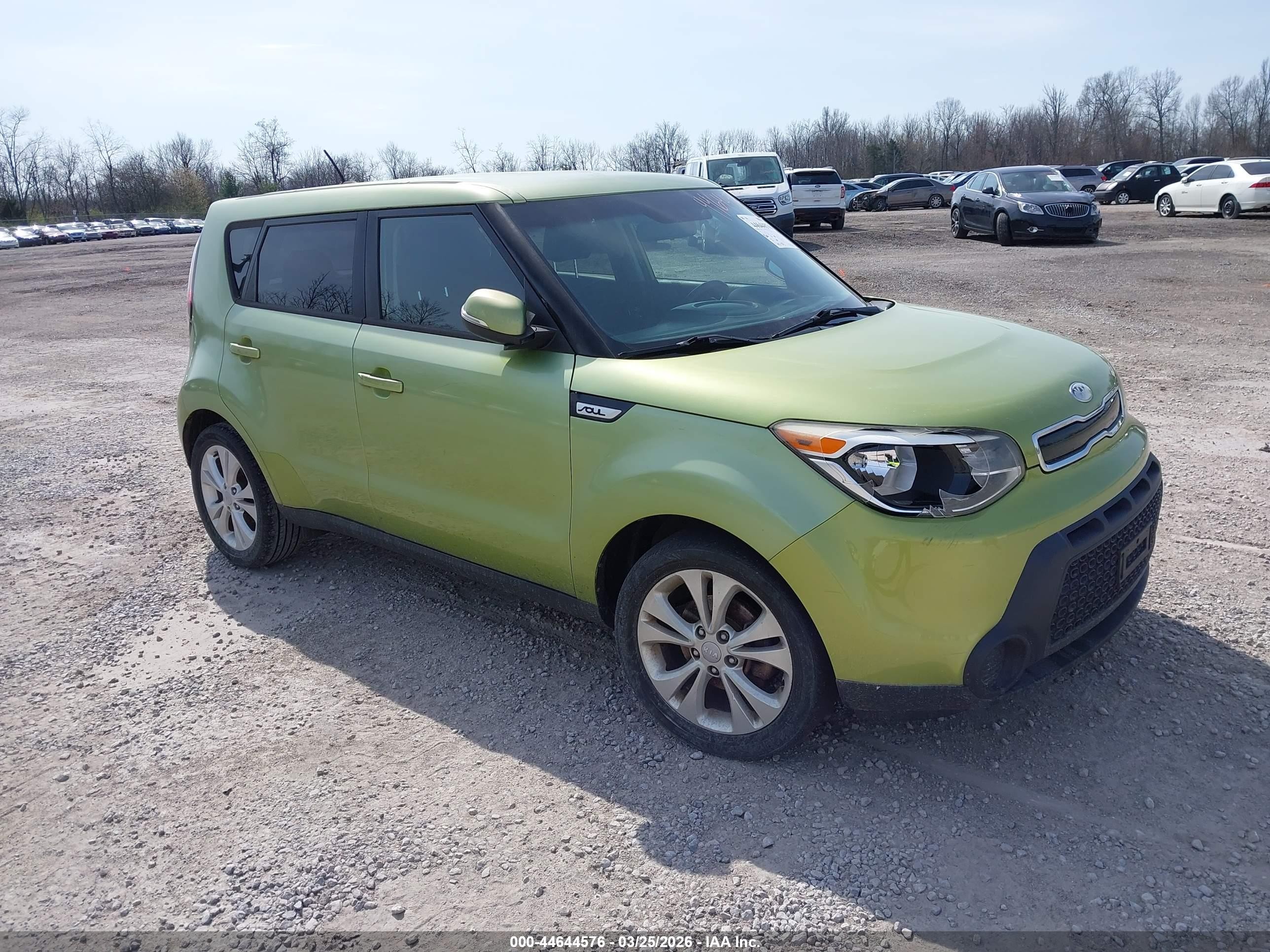 2014 Kia Soul +, VIN KNDJP3A56E7728531 — Front end
