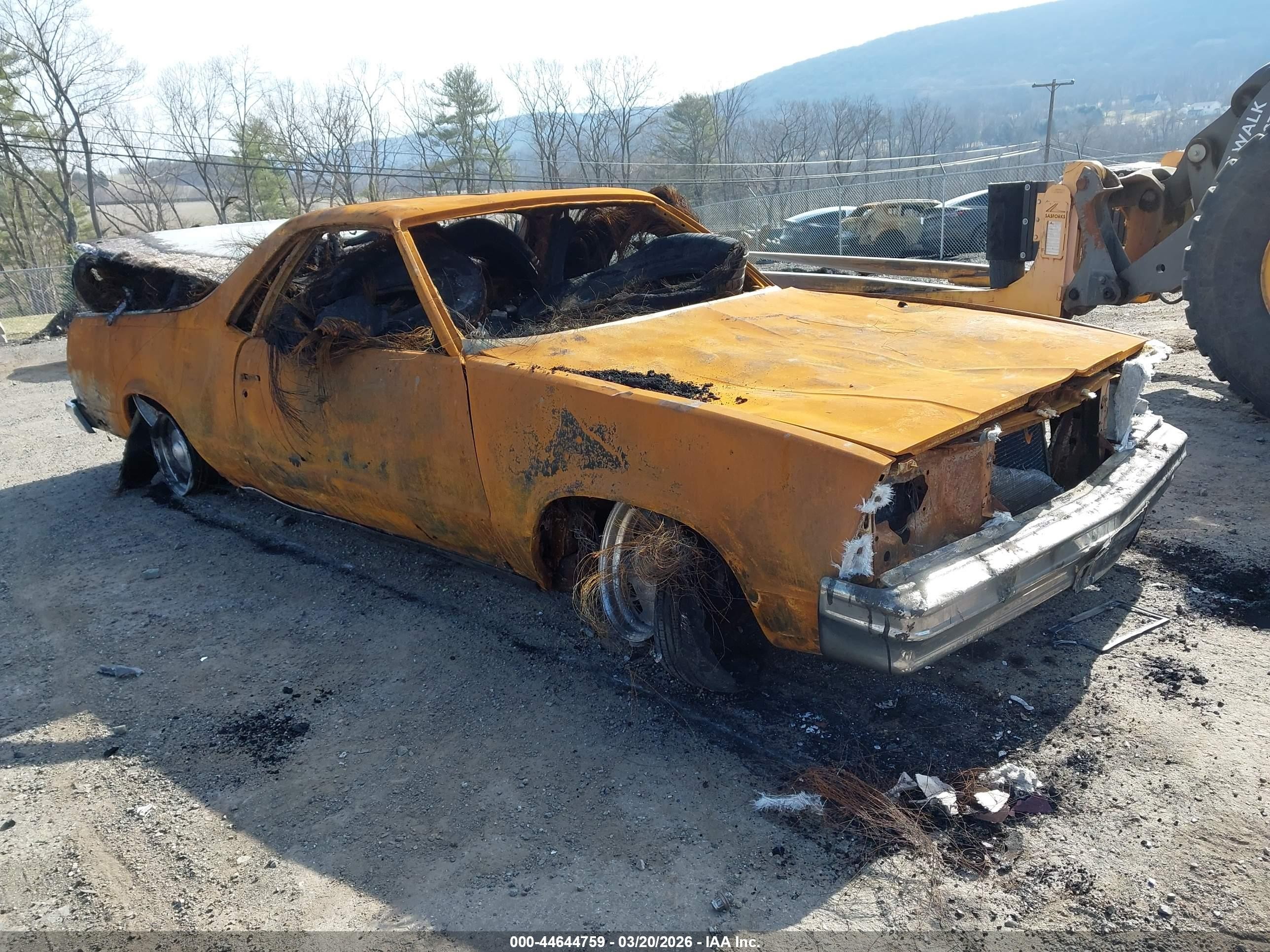 1981 Chevrolet El Camino, VIN 1GCCW80K6BD475627 — Burn