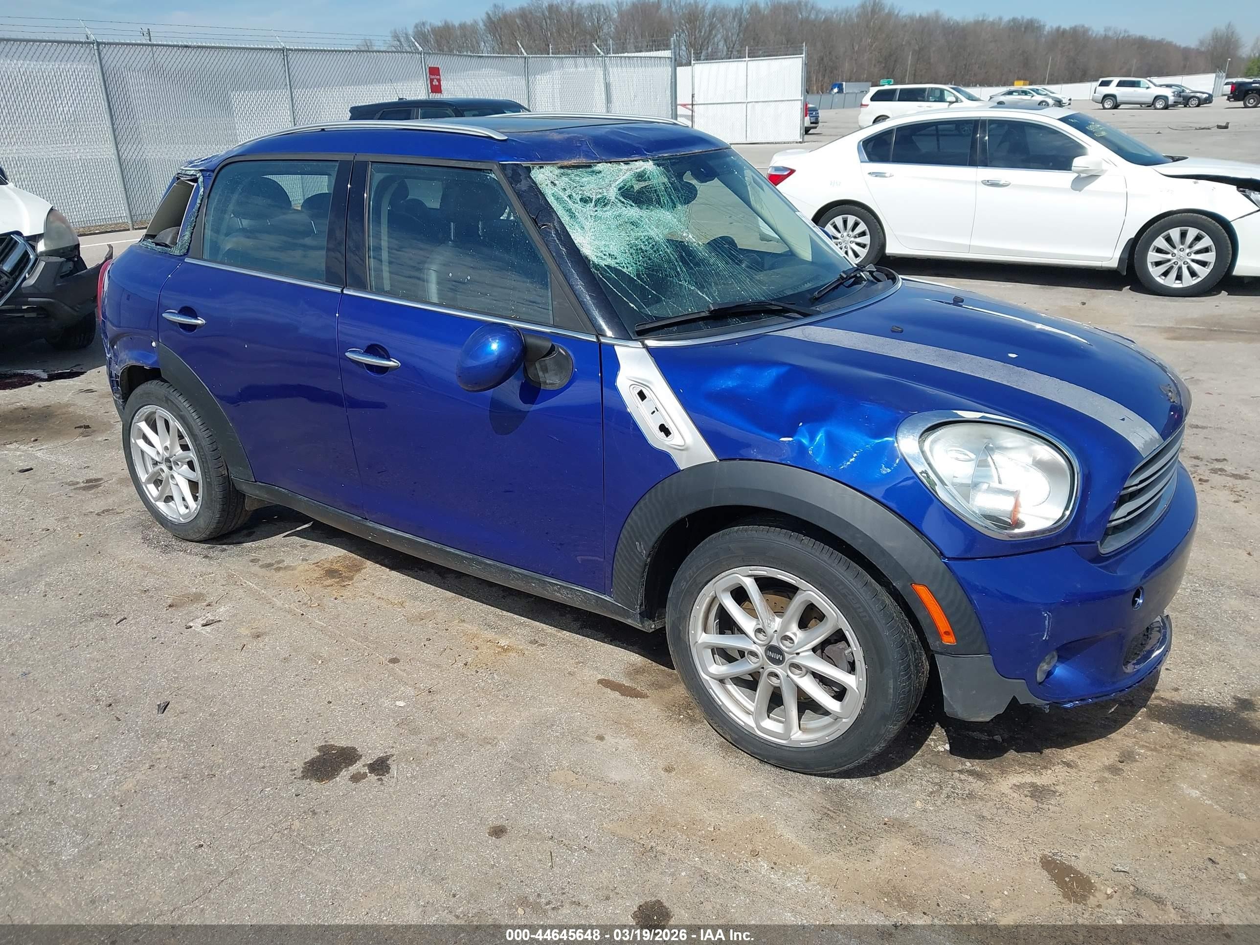 2015 MINI Countryman, VIN WMWZB3C50FWR44605 — Rollover