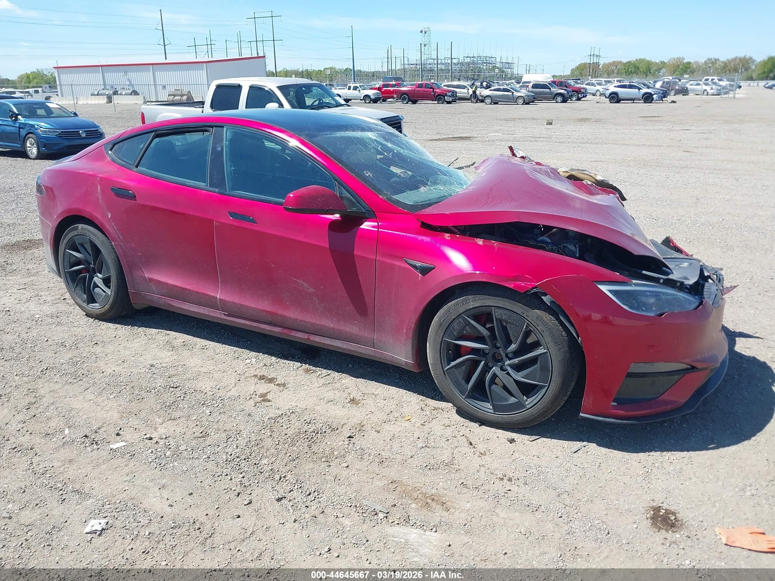 2026 Tesla Model S Plaid, VIN 5YJSA1E62TF552985 — Front end