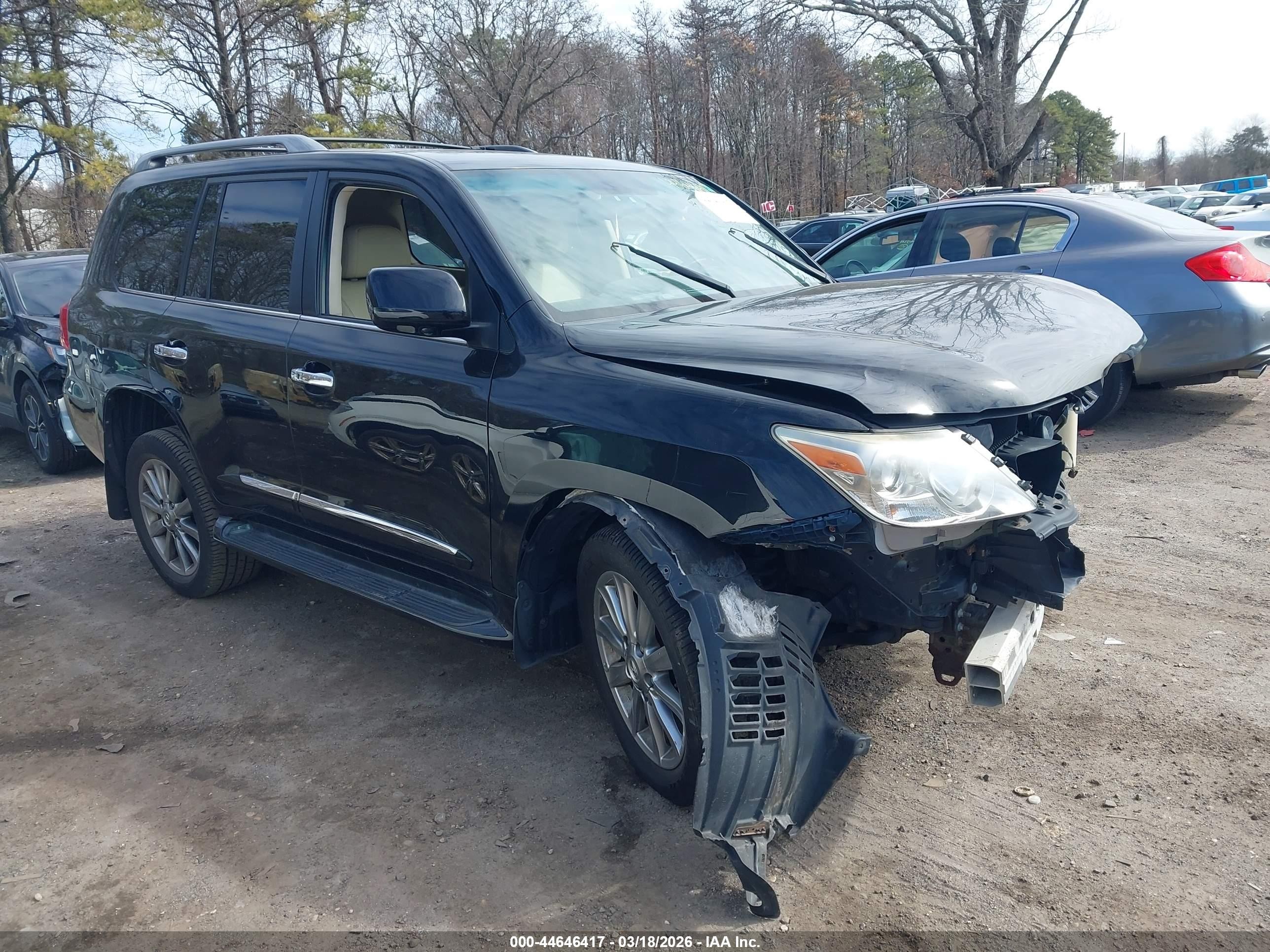 2011 Lexus LX 570, VIN JTJHY7AX3B4083481 — Front end