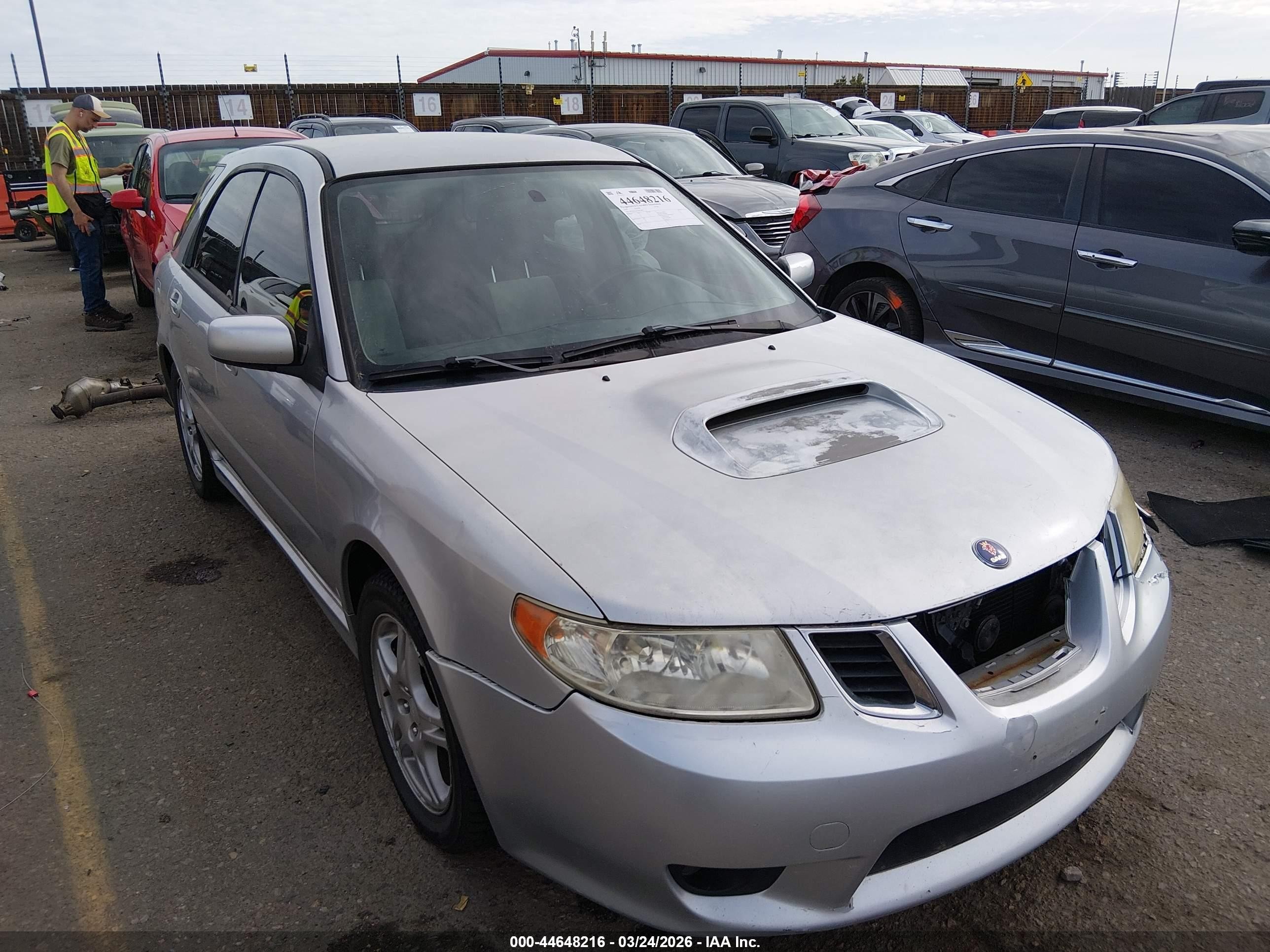 2005 Saab 9-2X Aero, VIN JF4GG22615G057483 — Перед