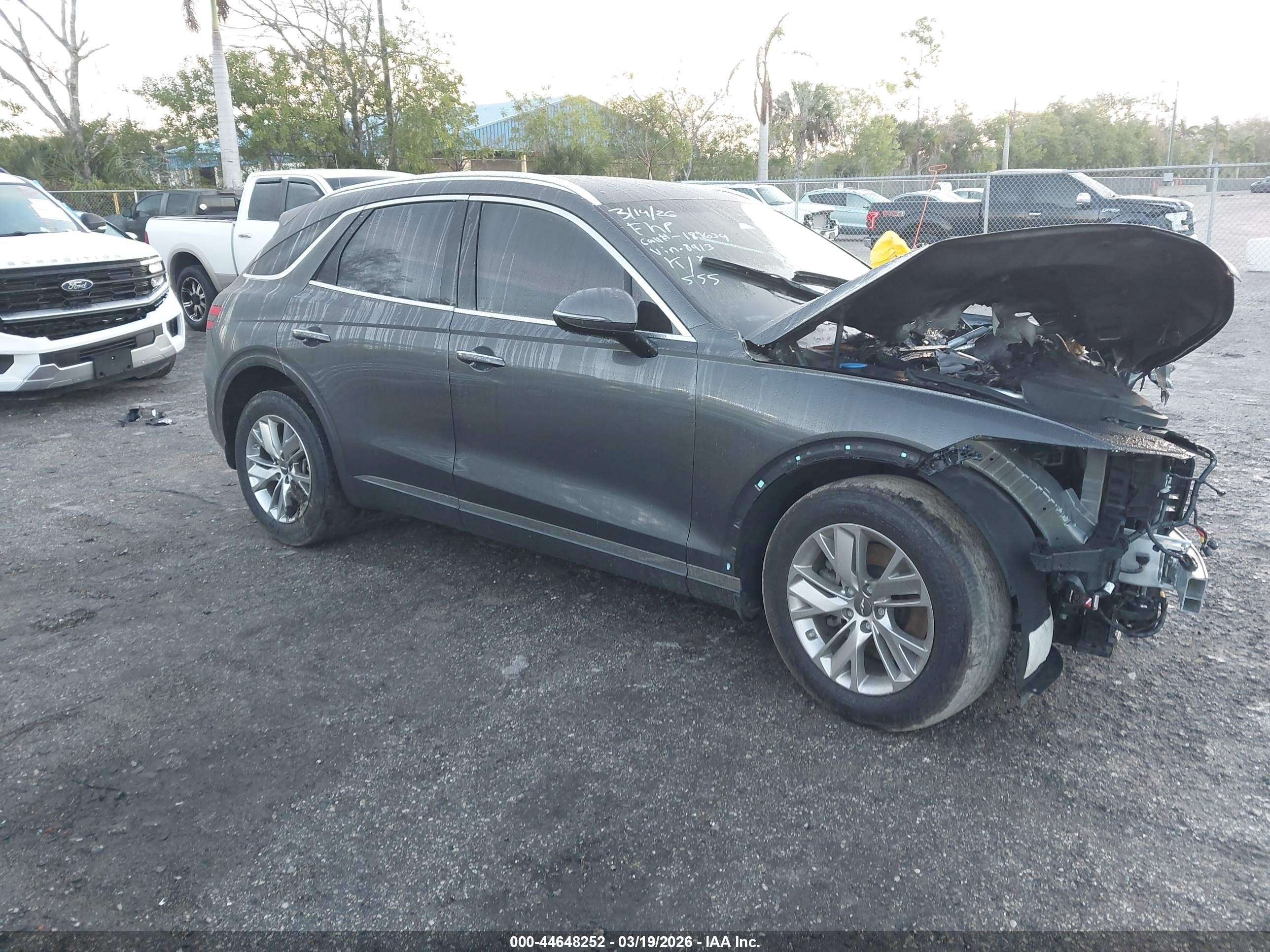 2022 Genesis GV70 2.5T, VIN KMUMADTB9NU068913 — Engine fire
