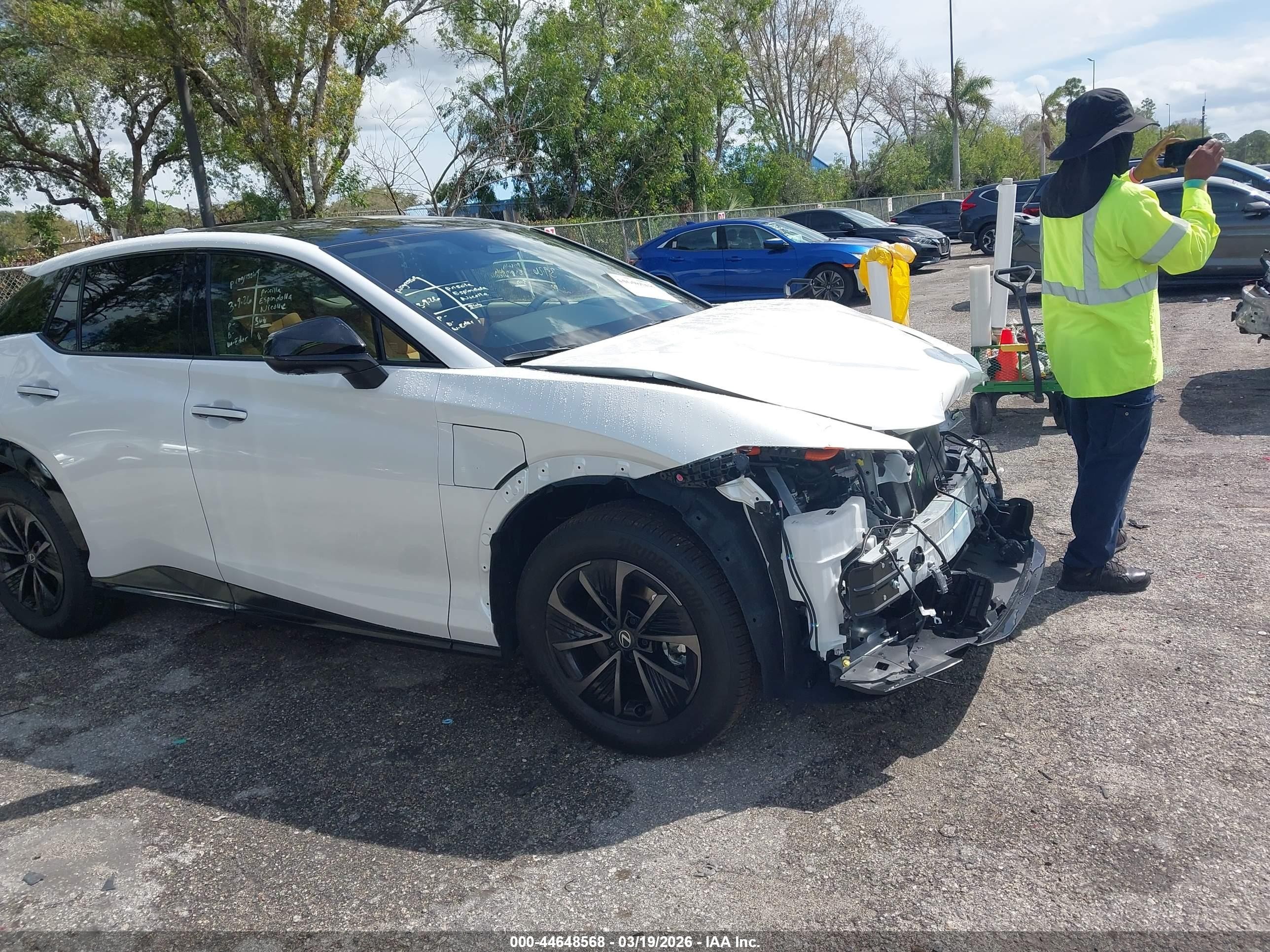 2026 Lexus RZ, VIN JTJBDADB2TA003122 — Front end