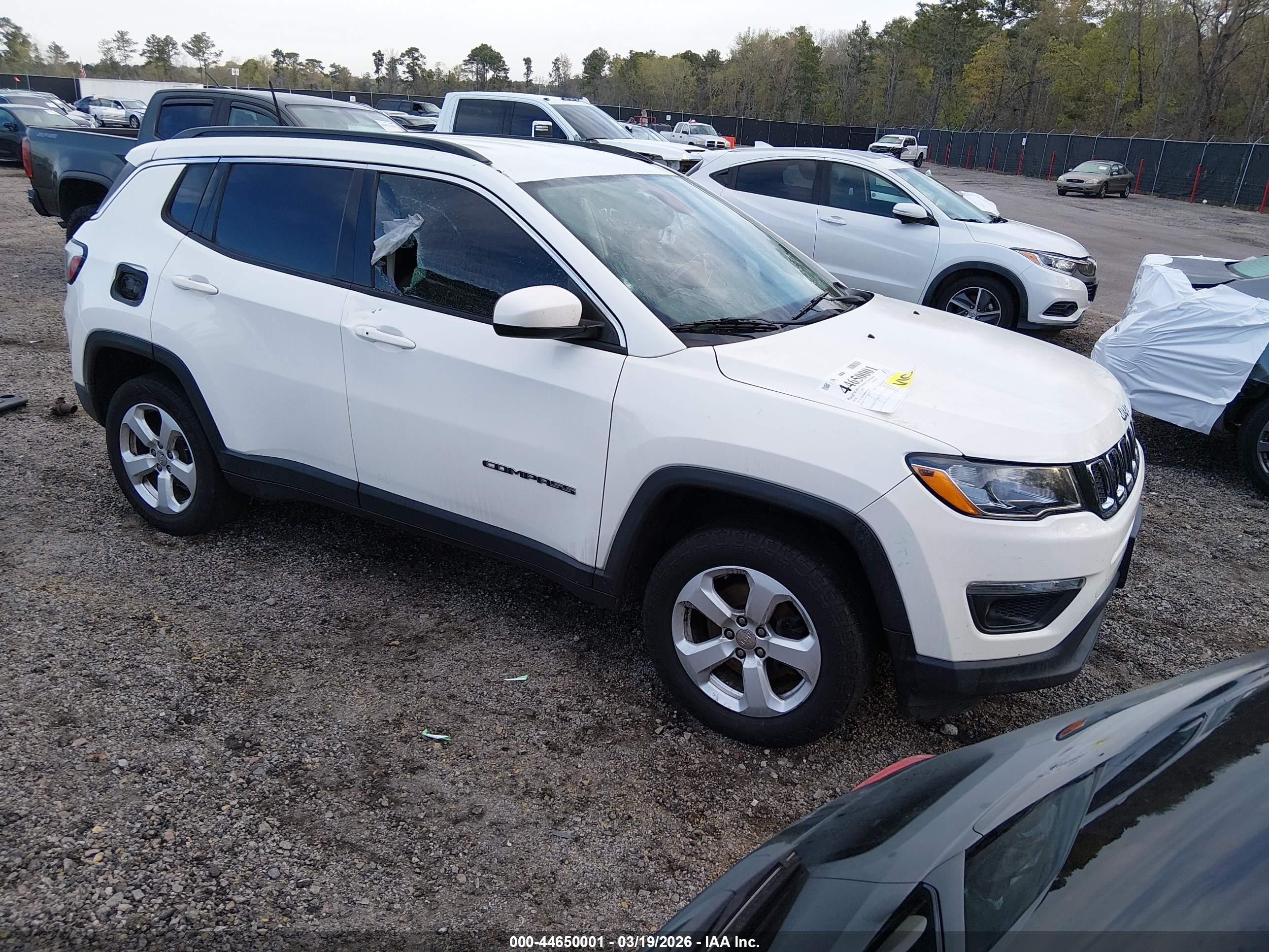 2018 Jeep Compass Latitude, VIN 3C4NJDBB6JT256429 — Vandalism