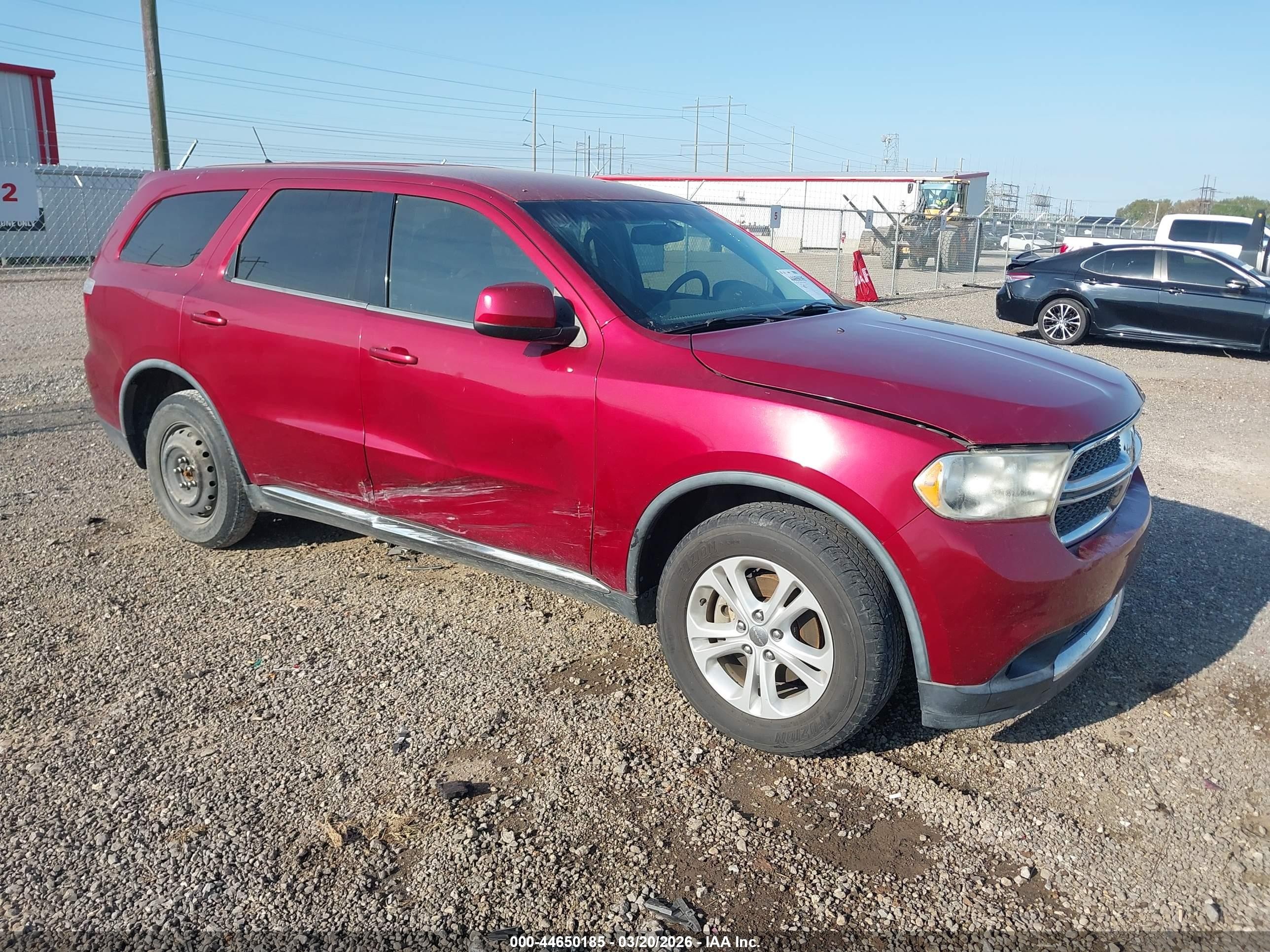 2013 Dodge Durango SXT, VIN 1C4RDHAG1DC686463 — Side