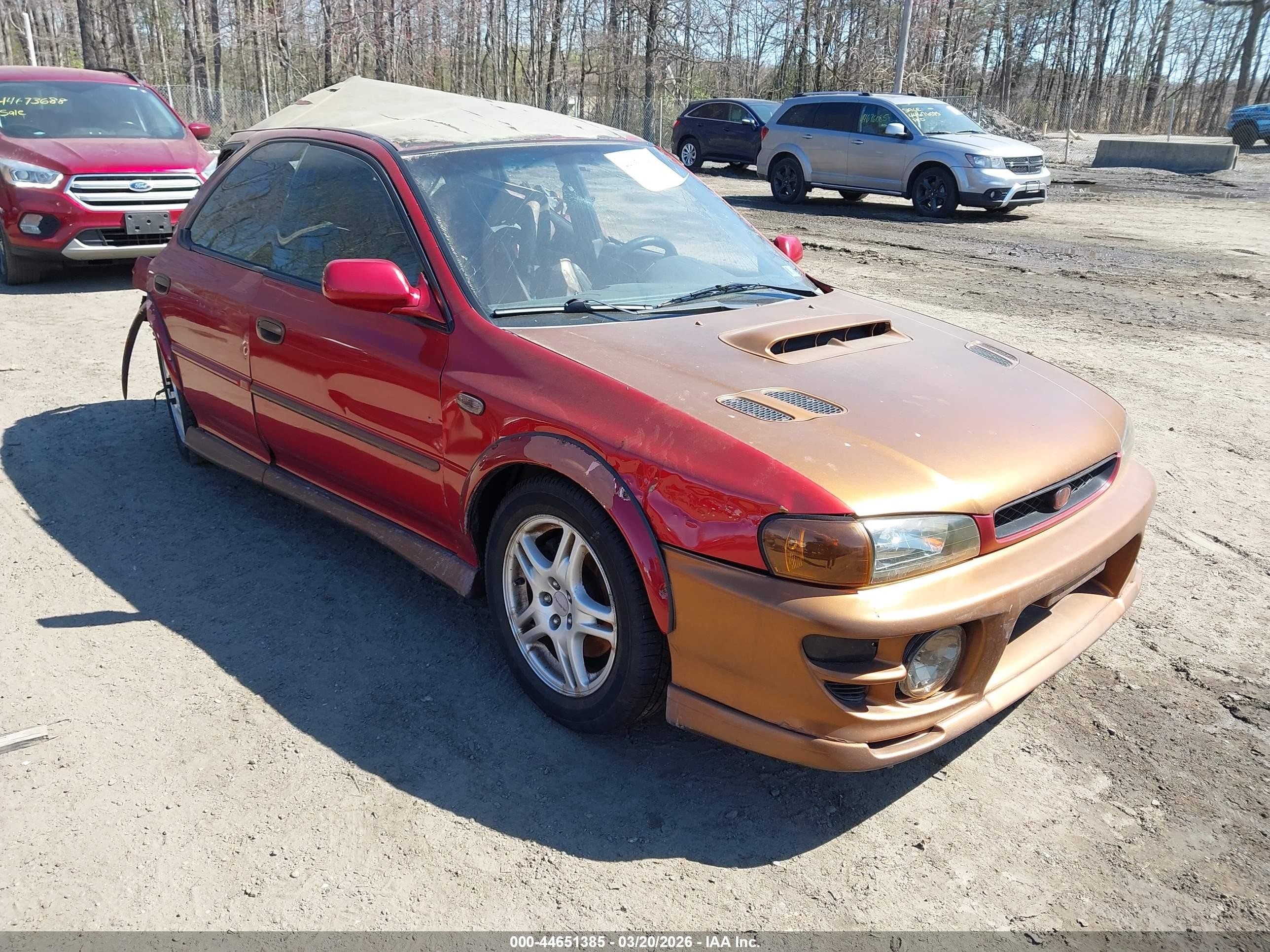 2000 Subaru Impreza L, VIN JF1GF4357YG808771 — Фото с аукциона 1 of 5