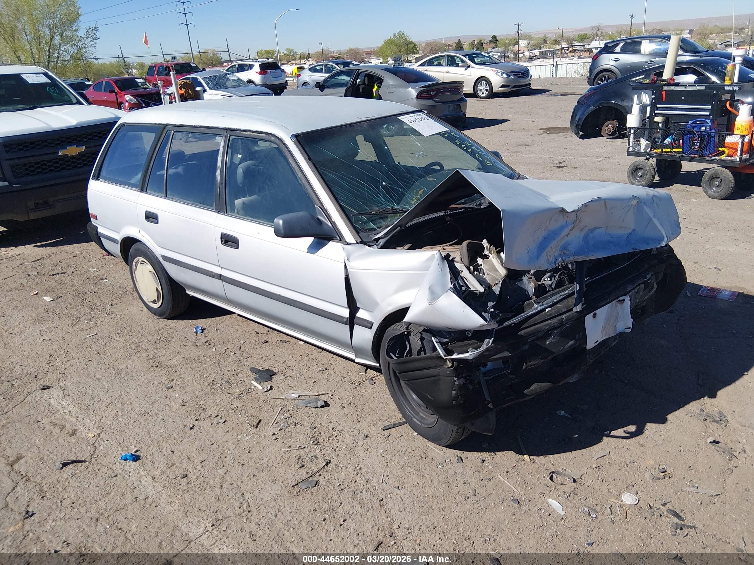 1992 Toyota Corolla, VIN JT2AE94K9N3494847 — Front end