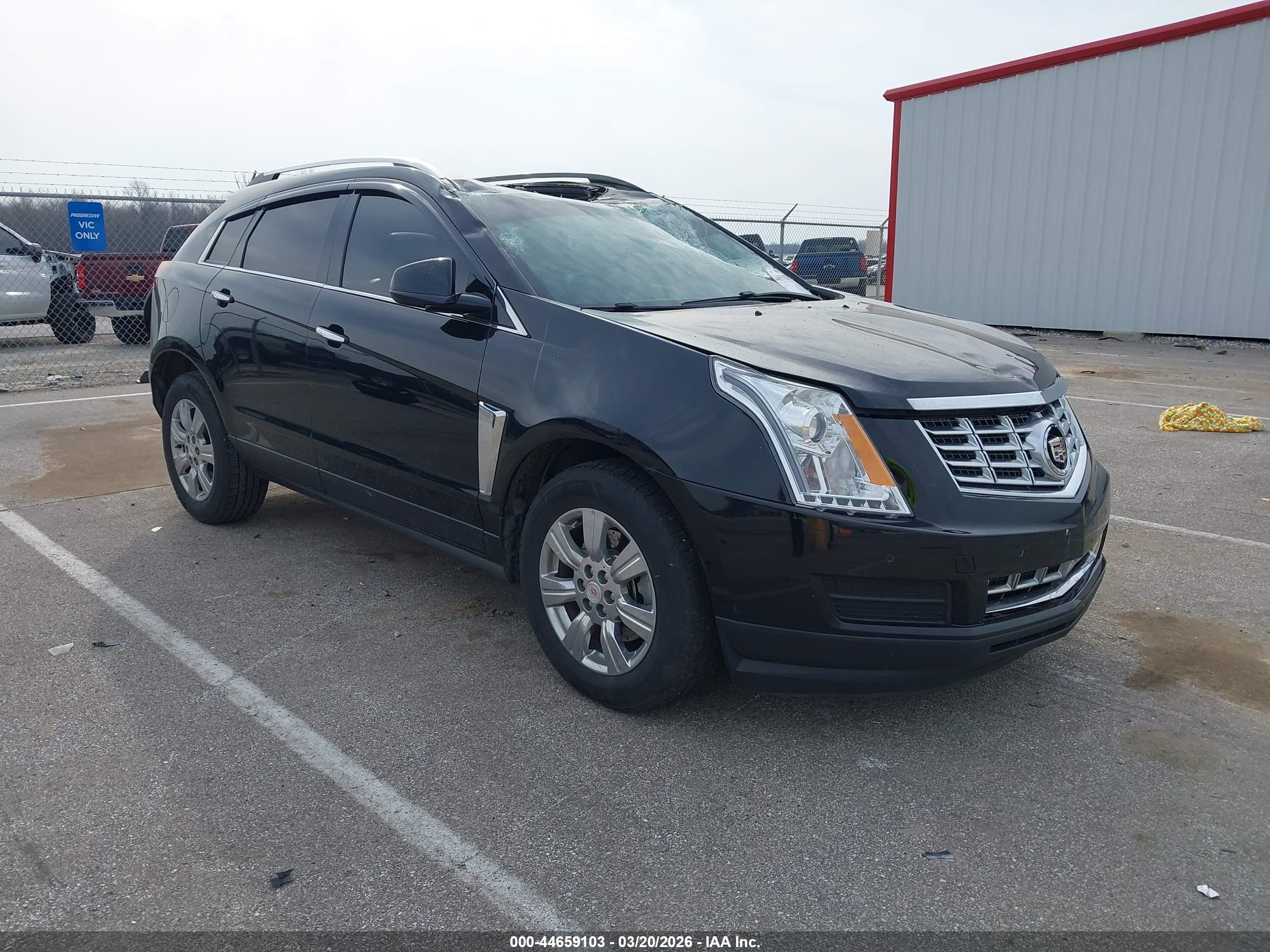 2015 Cadillac SRX Luxury Collection, VIN 3GYFNBE35FS621420 — Frame damage