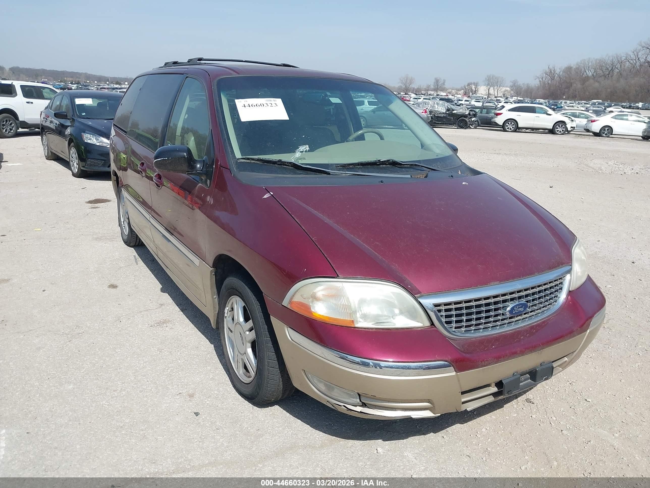 2001 Ford Windstar SEL, VIN 2FMZA53461BB01832 — Зад
