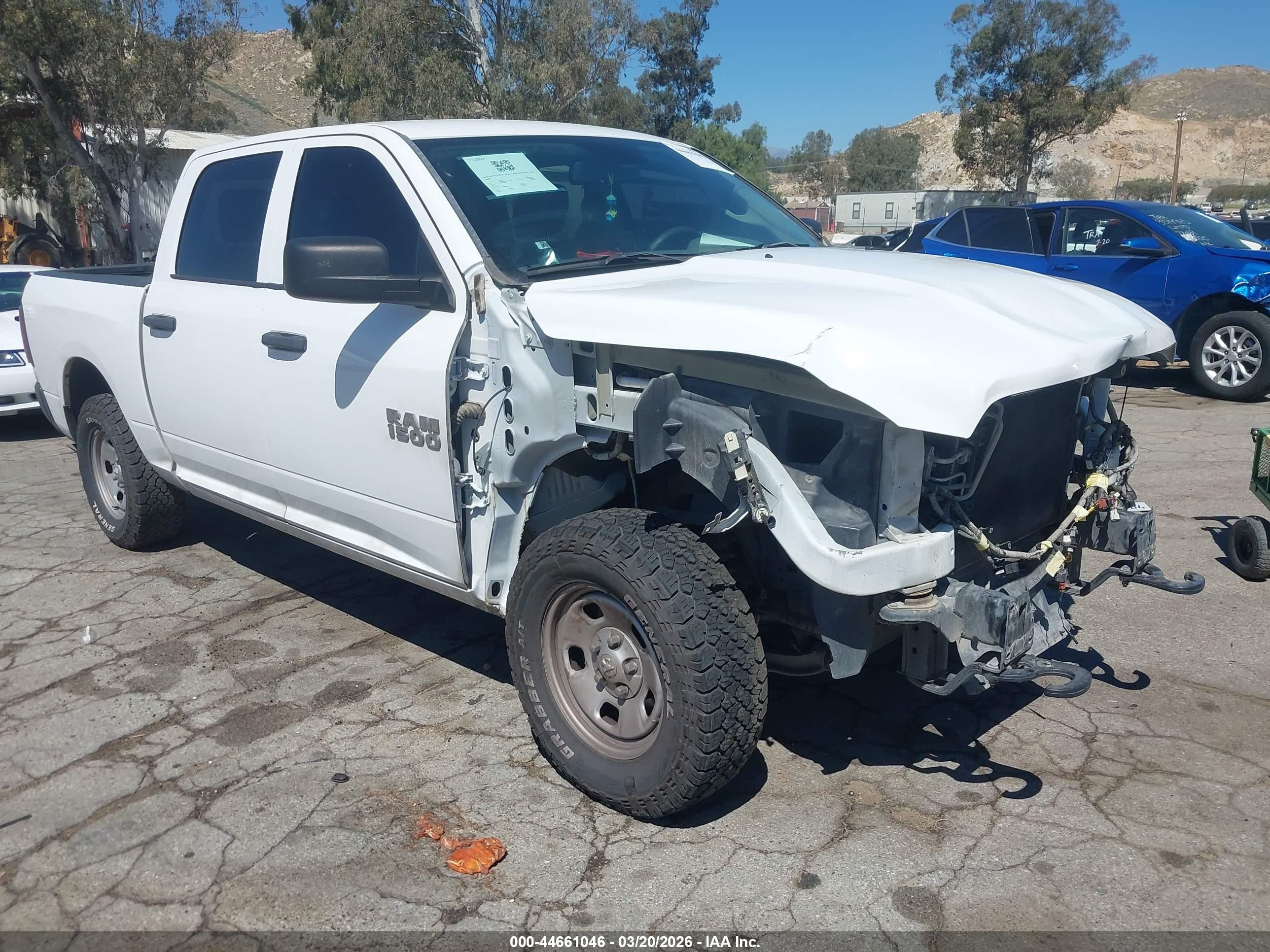2016 Ram 1500 Tradesman, VIN 1C6RR7KGXGS348958 — Биологическое загрязнение