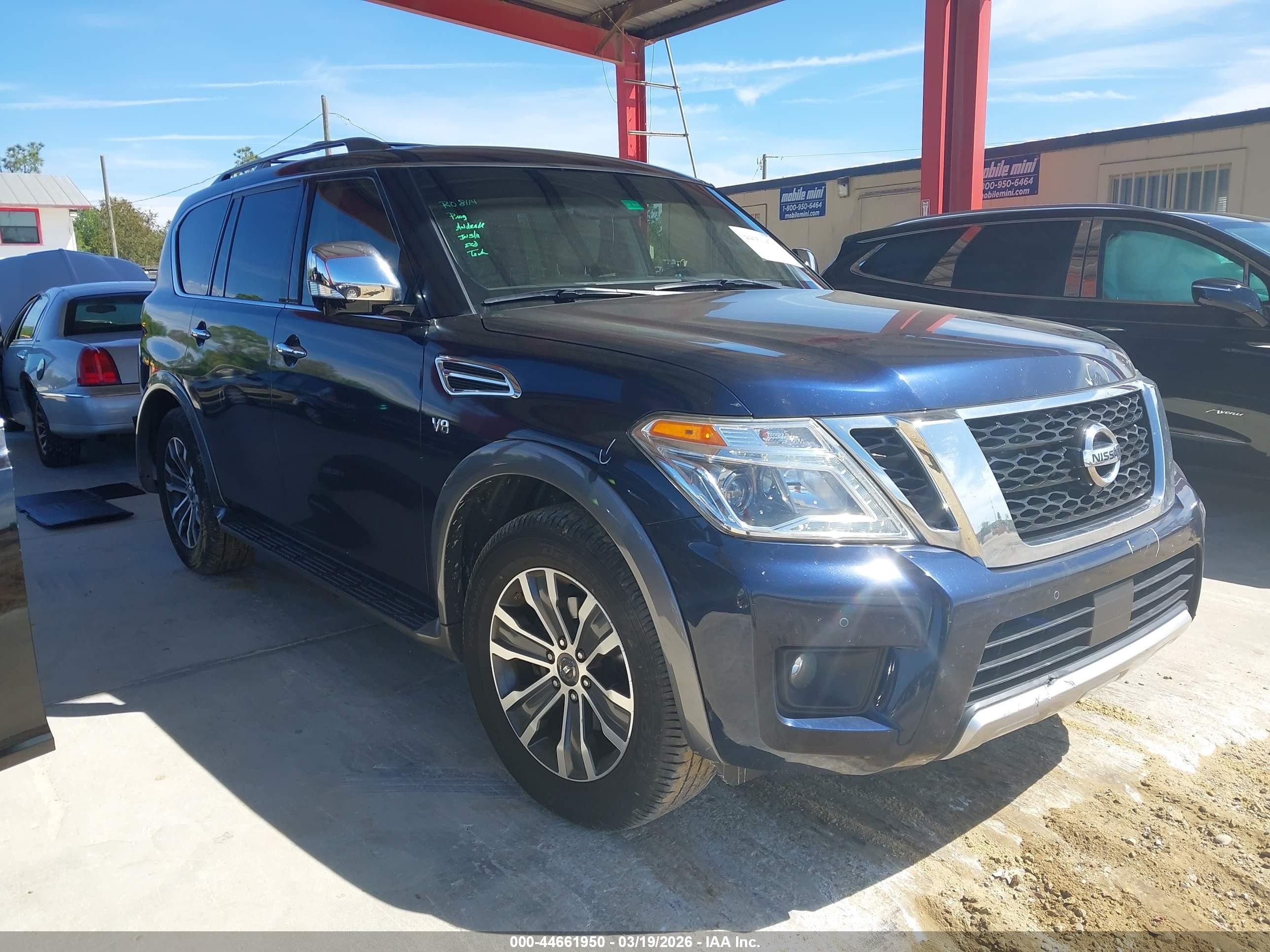 2018 Nissan Armada SV, VIN JN8AY2ND2J9056544 — Rear end