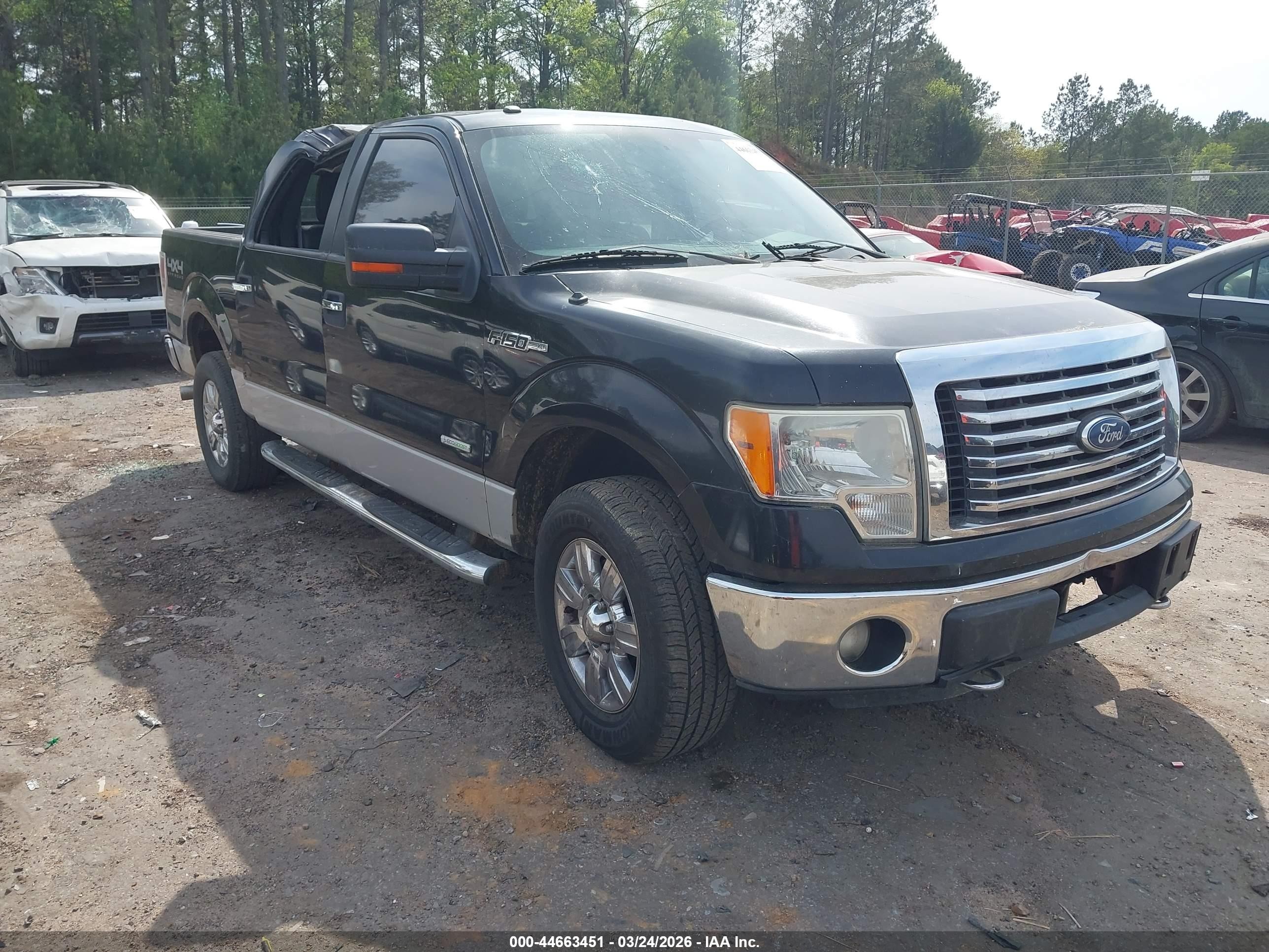 2012 Ford F-150 XL, VIN 1FTFW1ET7CFA17980 — Roof