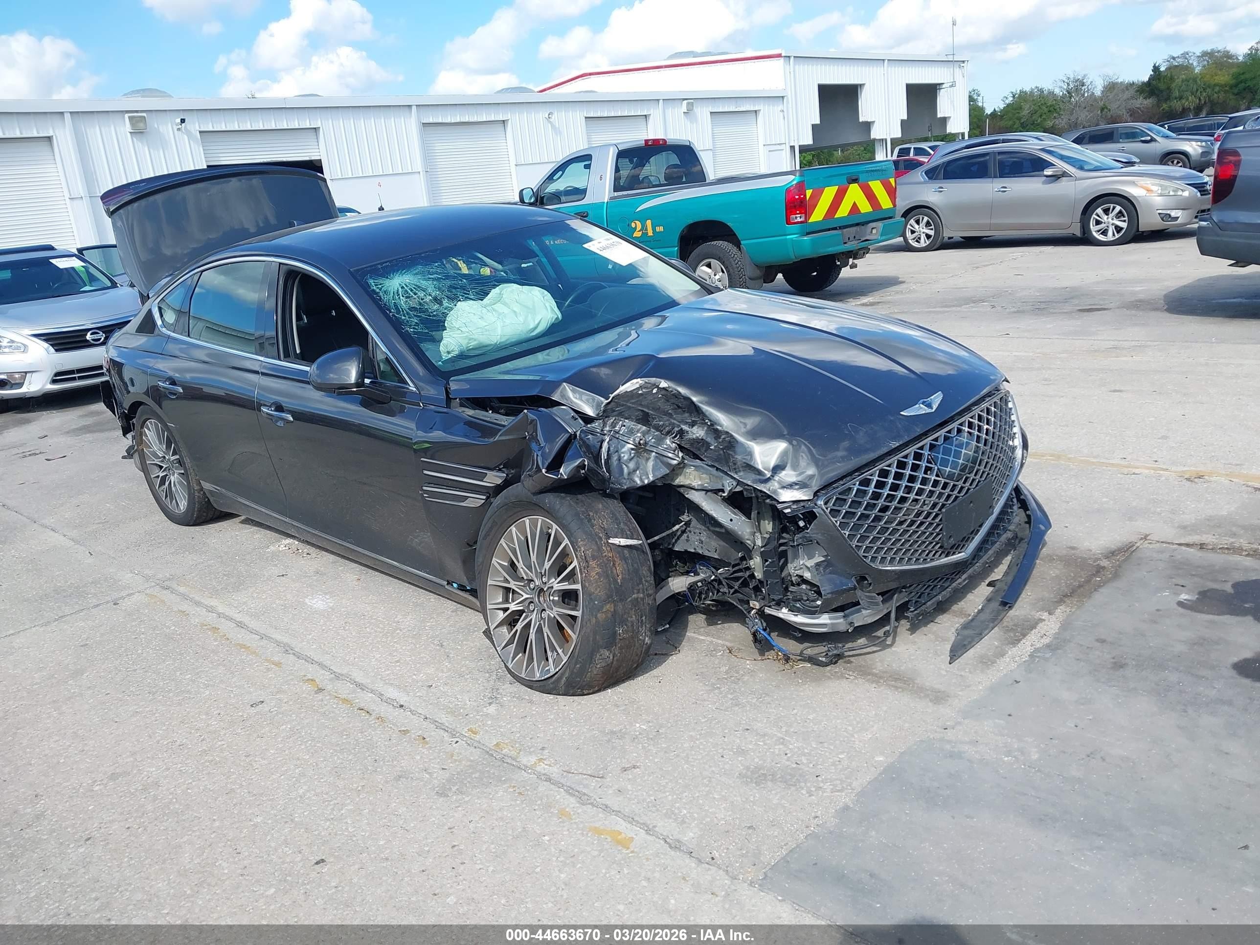 2023 Genesis G80 2.5T, VIN KMTGB4SC7PU195591 — Side