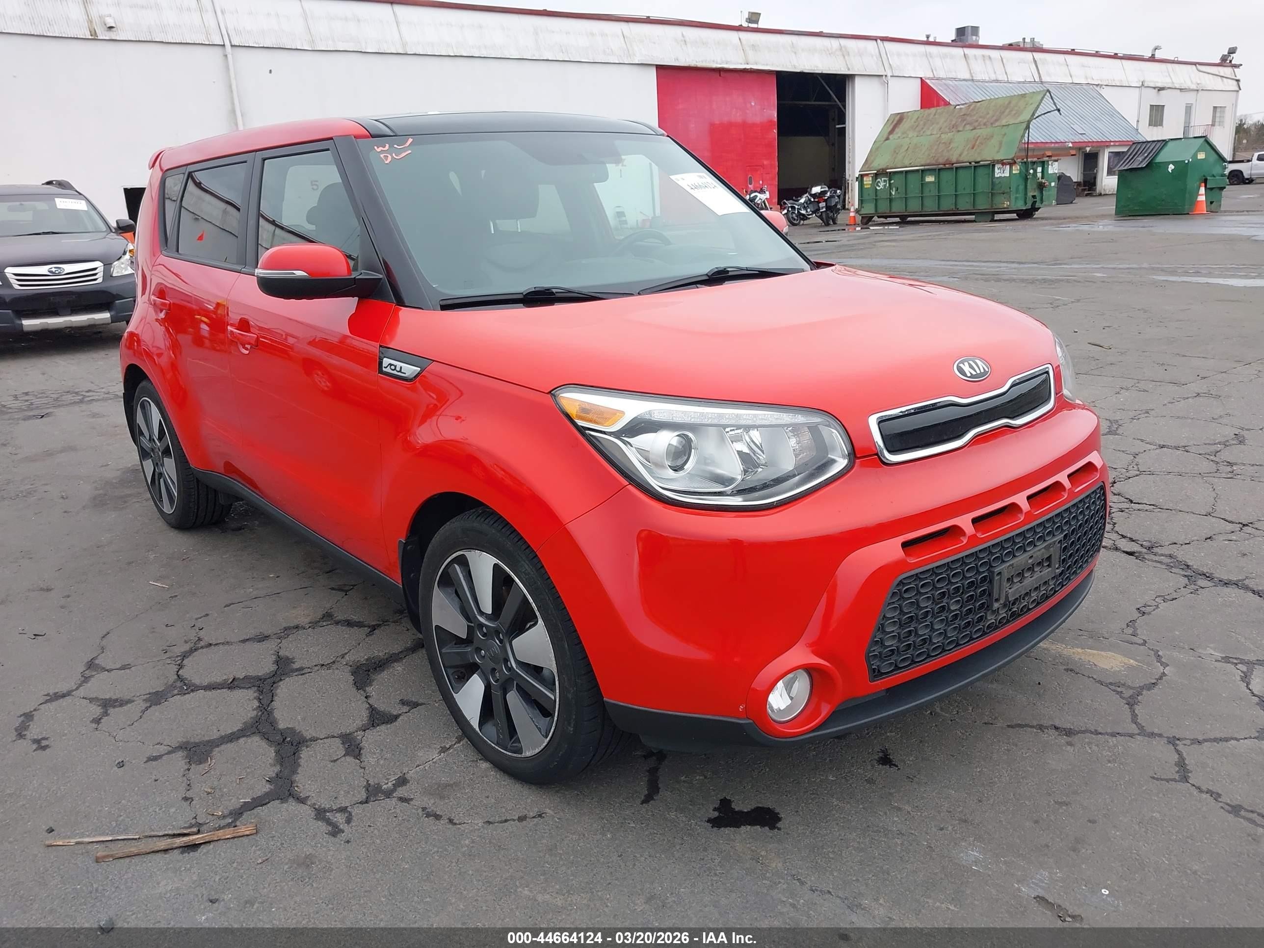 2014 Kia Soul +, VIN KNDJX3A51E7706632 — Rear end