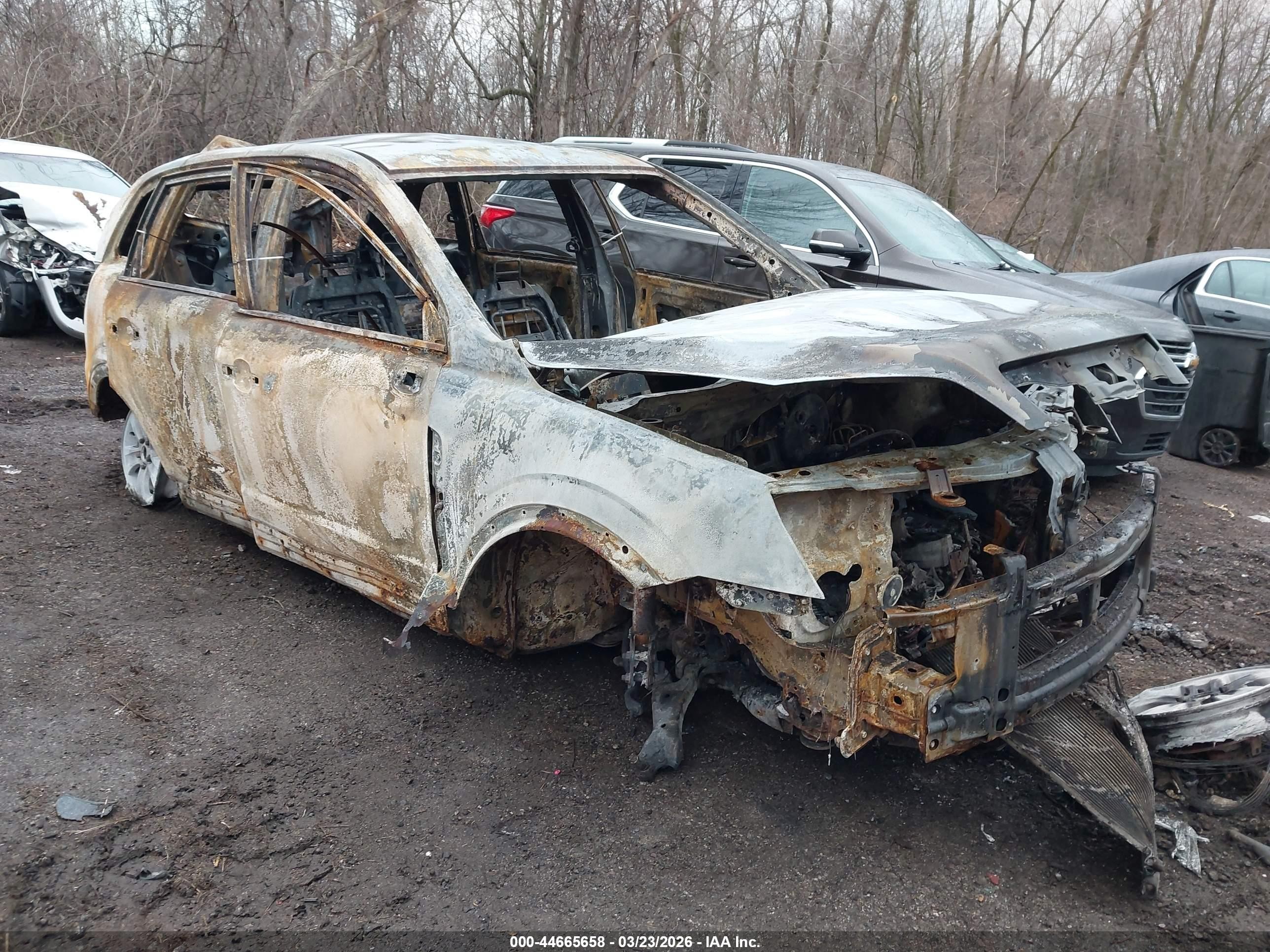 2008 Saturn VUE XE, VIN 3GSCL33P48S561065 — Пожар