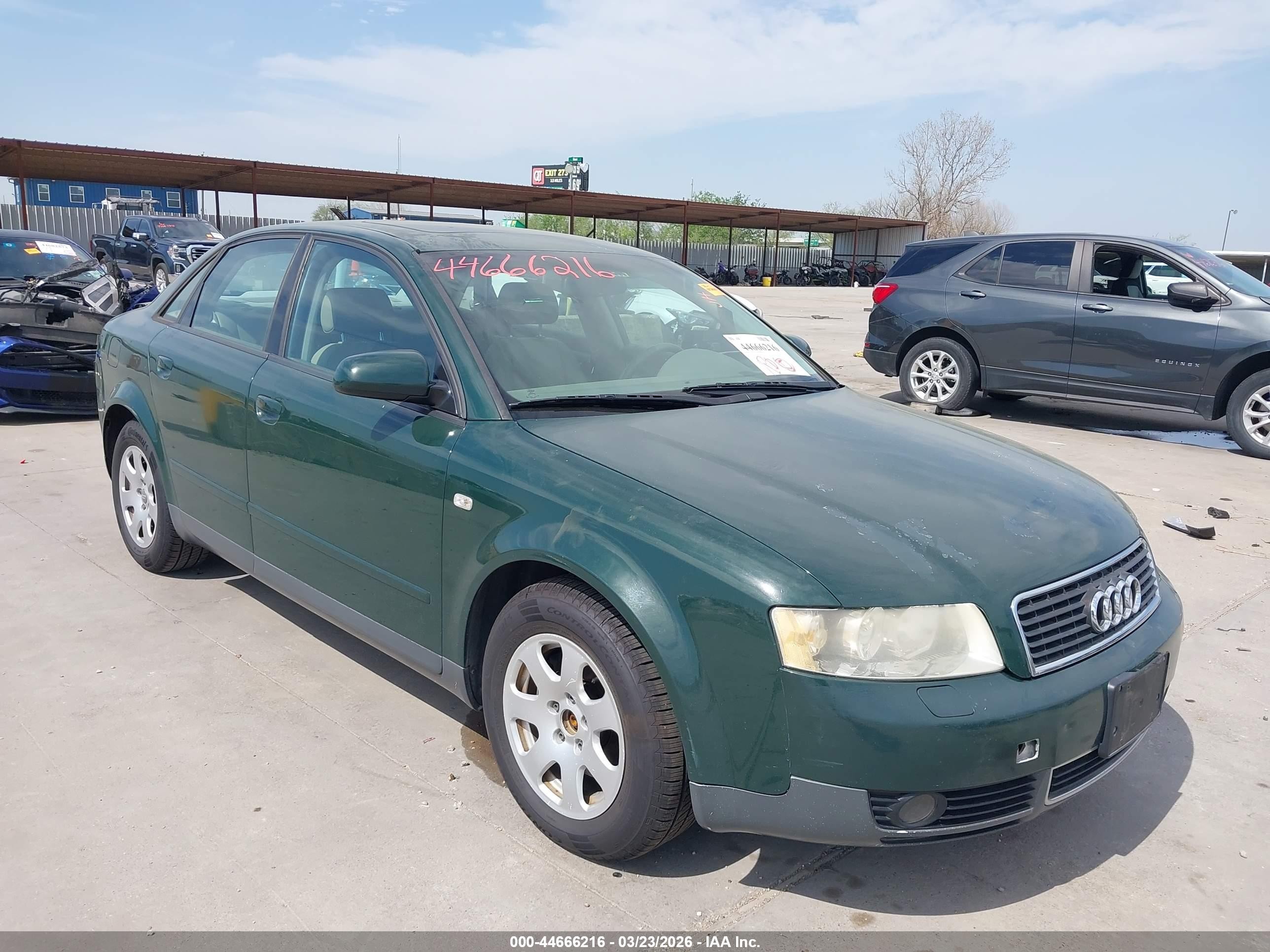 2002 Audi A4 1.8T, VIN WAUJC68E22A265415 — Rear end