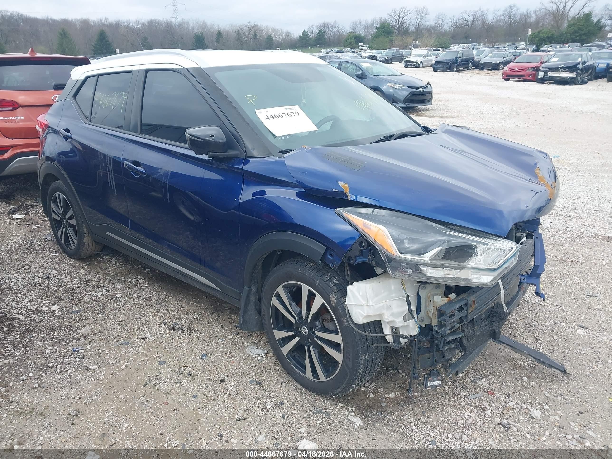 2018 Nissan Kicks S, VIN 3N1CP5CU3JL524755 — Стихия