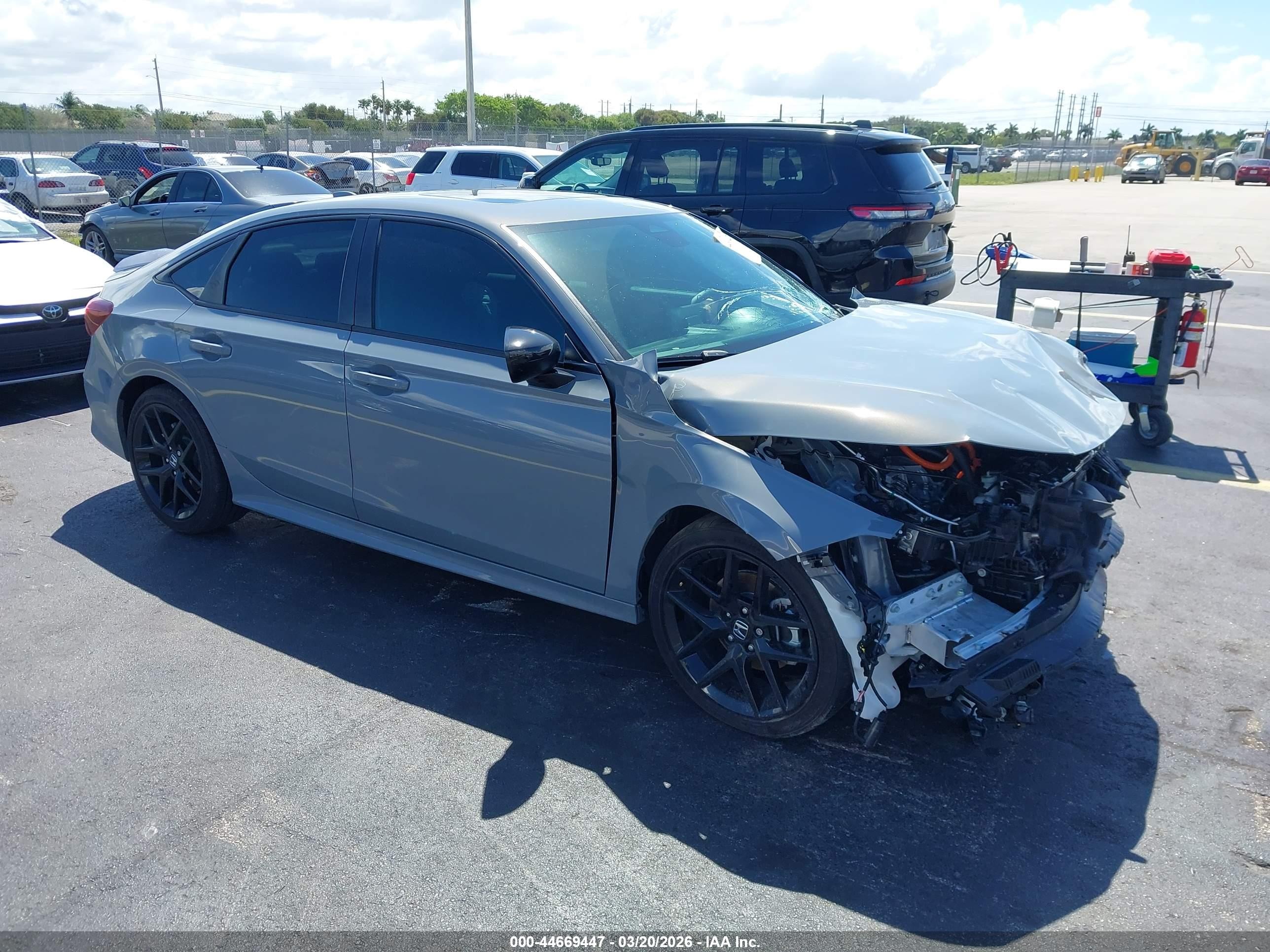 2026 Honda Civic Sport, VIN 2HGFE4F81TH330490 — Front end