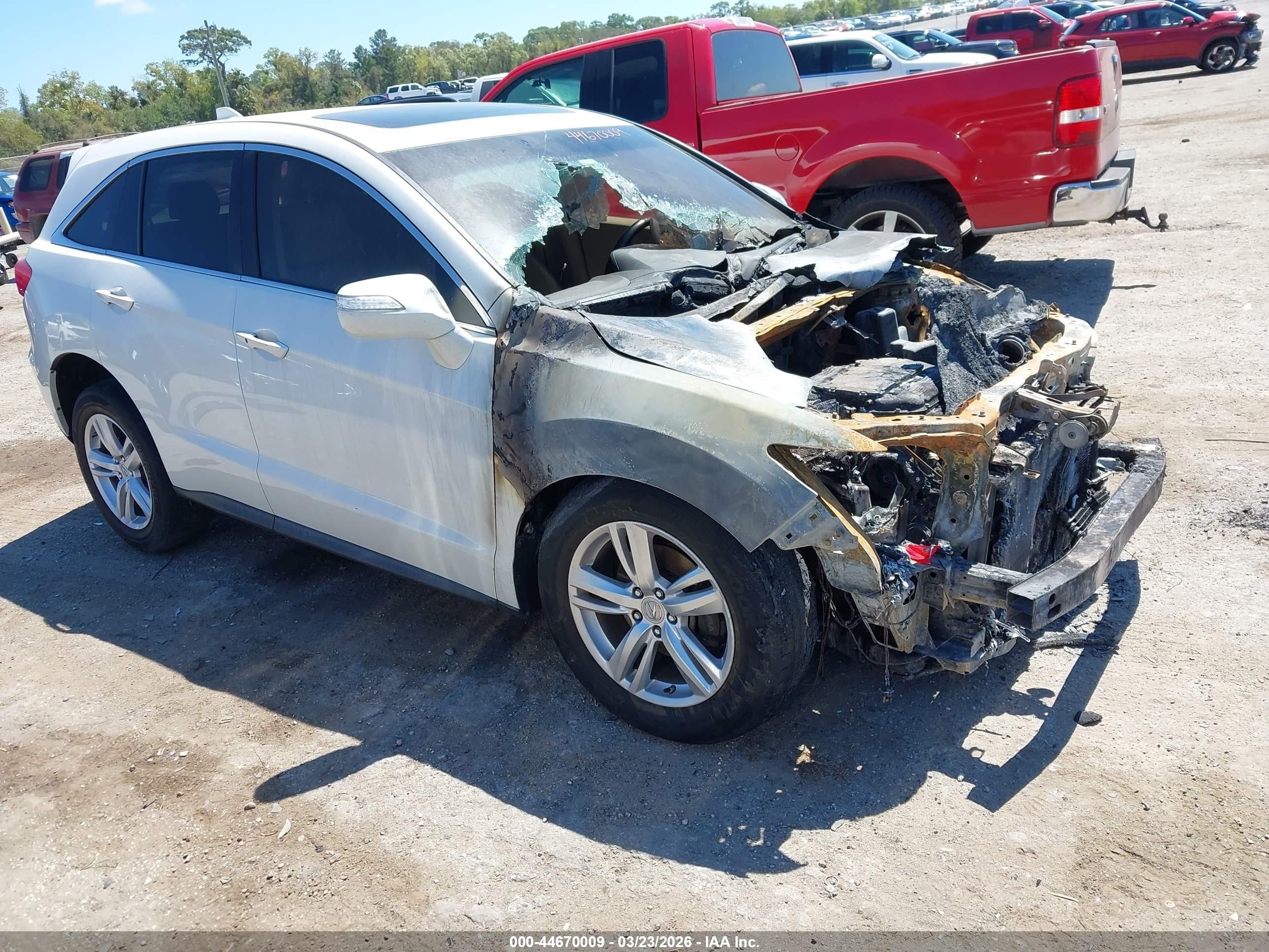 2013 Acura RDX, VIN 5J8TB4H33DL018351 — Engine fire
