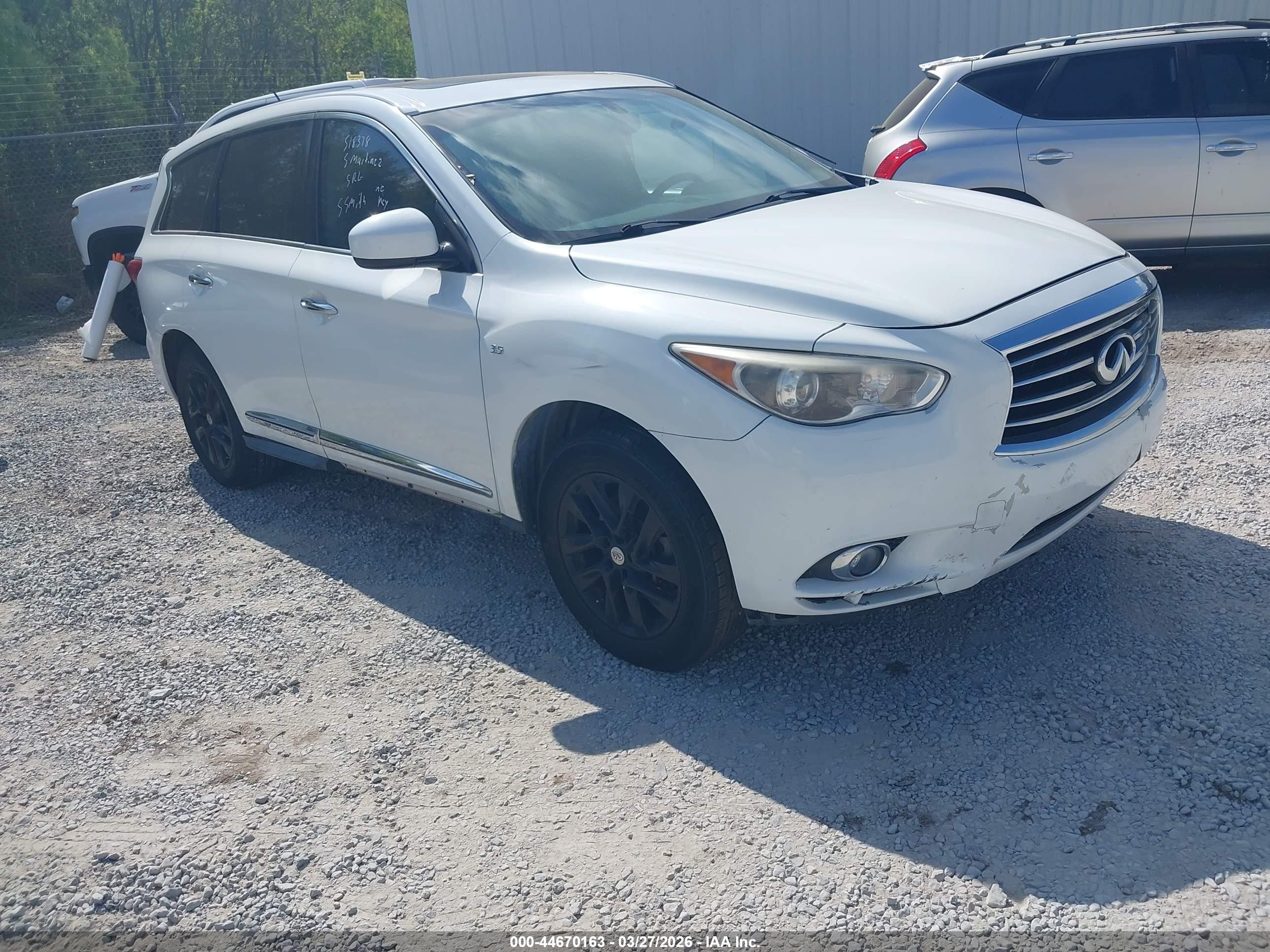 2014 Infiniti QX60, VIN 5N1AL0MN3EC518378 — Repossession