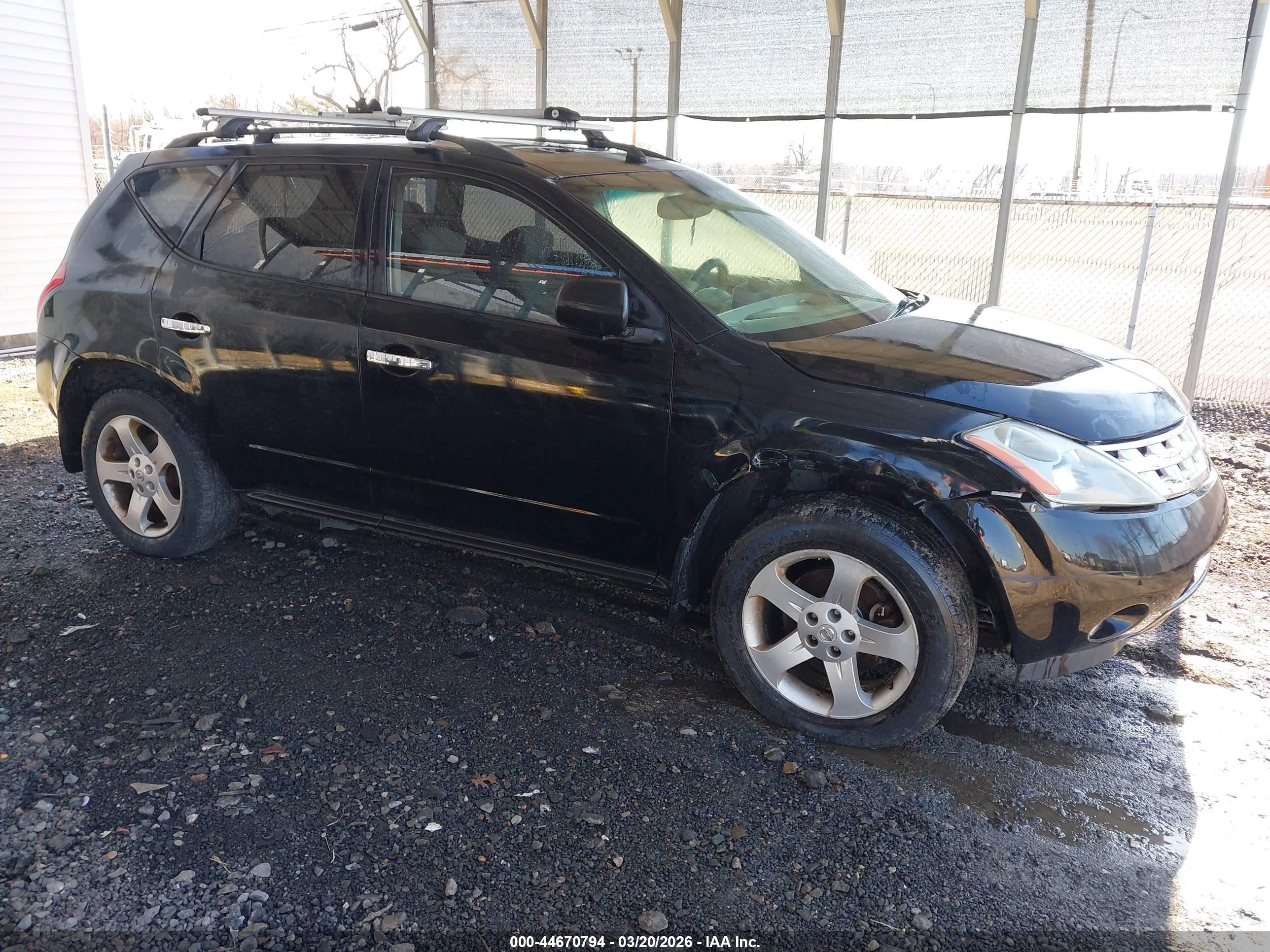 2005 Nissan Murano SL, VIN JN8AZ08WX5W402250 — Front end
