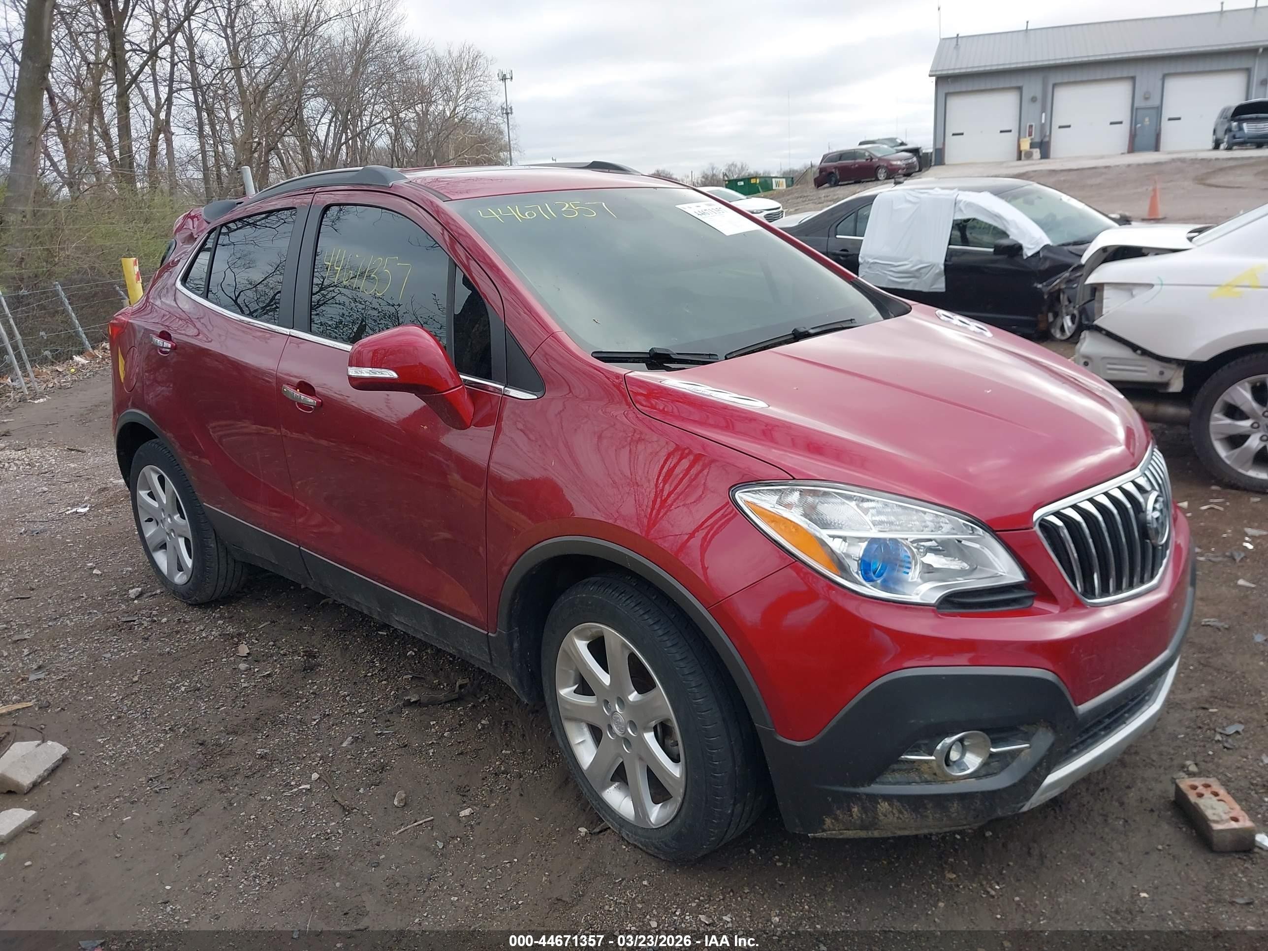 2015 Buick Encore Leather, VIN KL4CJCSB3FB207273 — Roof