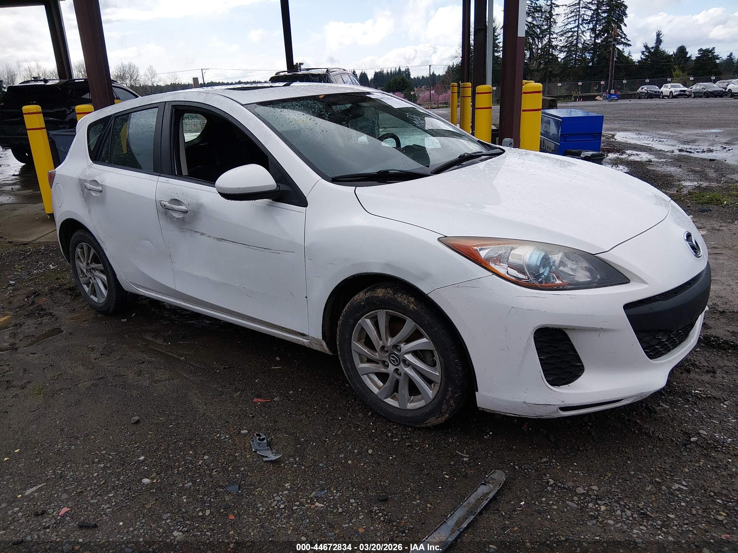 2013 Mazda 3 i Touring, VIN JM1BL1LP2D1737490 — Theft recovery