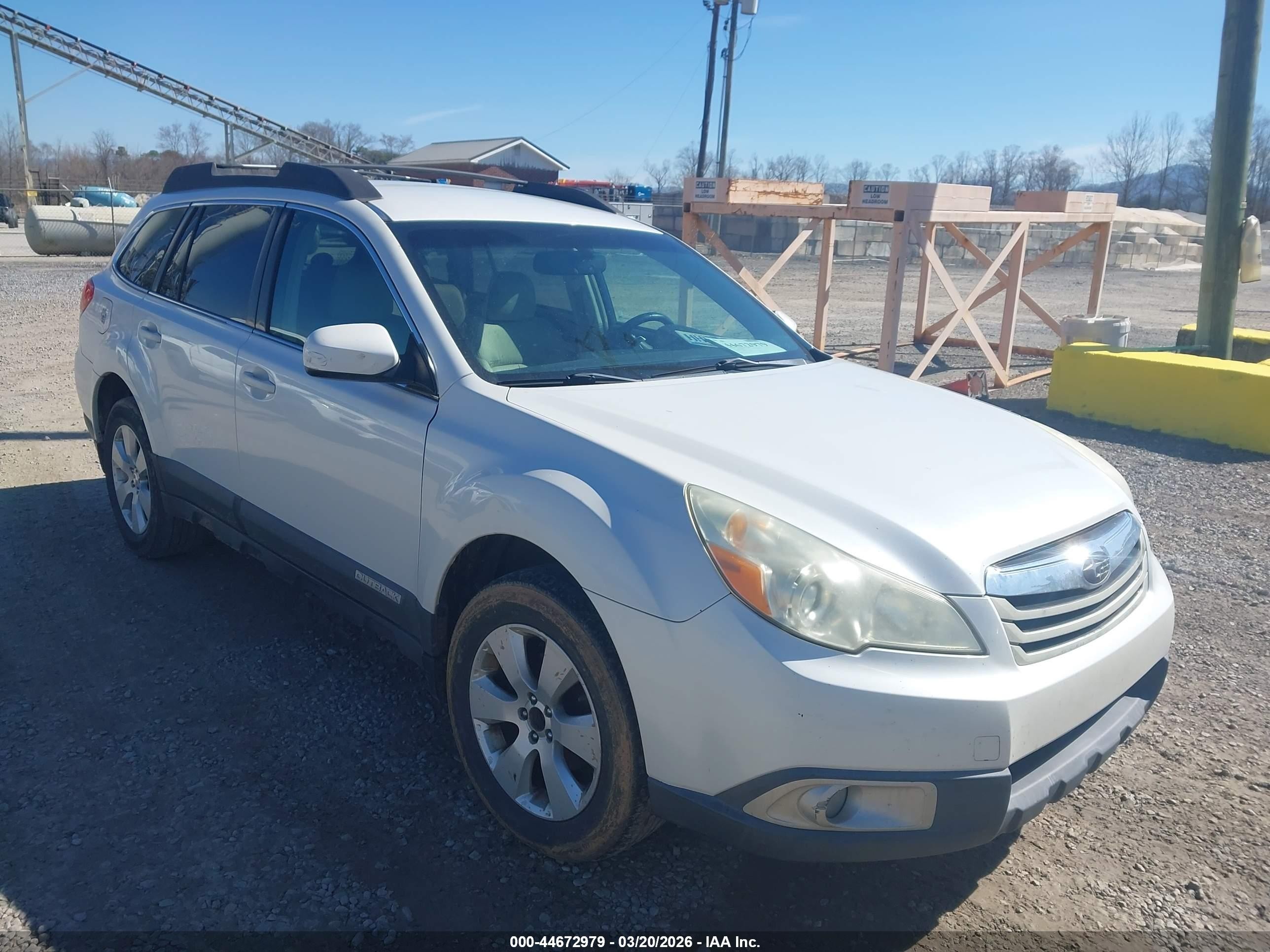 2010 Subaru Outback Premium All-Weather Anniversary, VIN 4S4BRCCC3A3314307 — Repossession