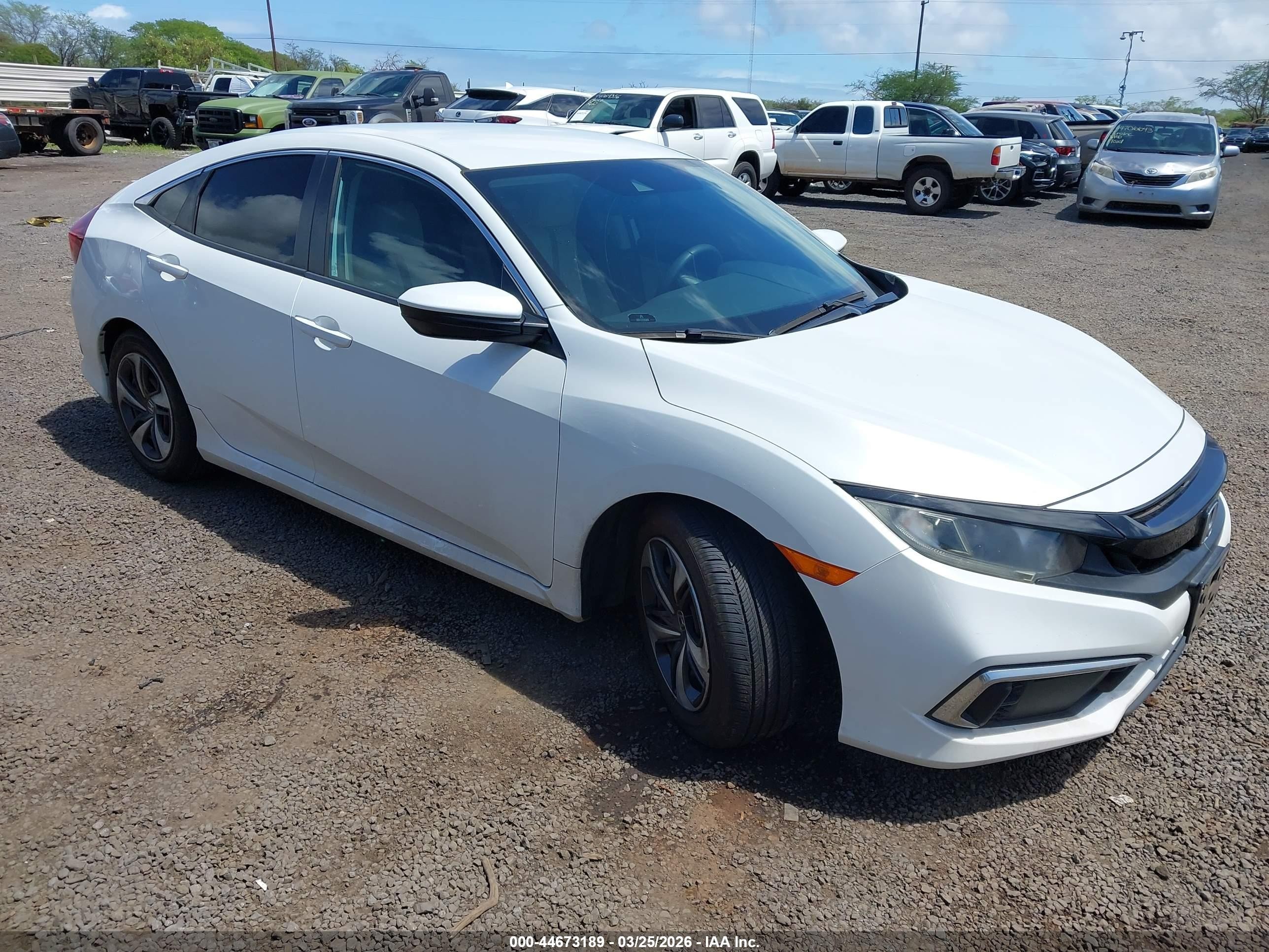 2020 Honda Civic LX, VIN 19XFC2F6XLE007770 — Fresh water flood