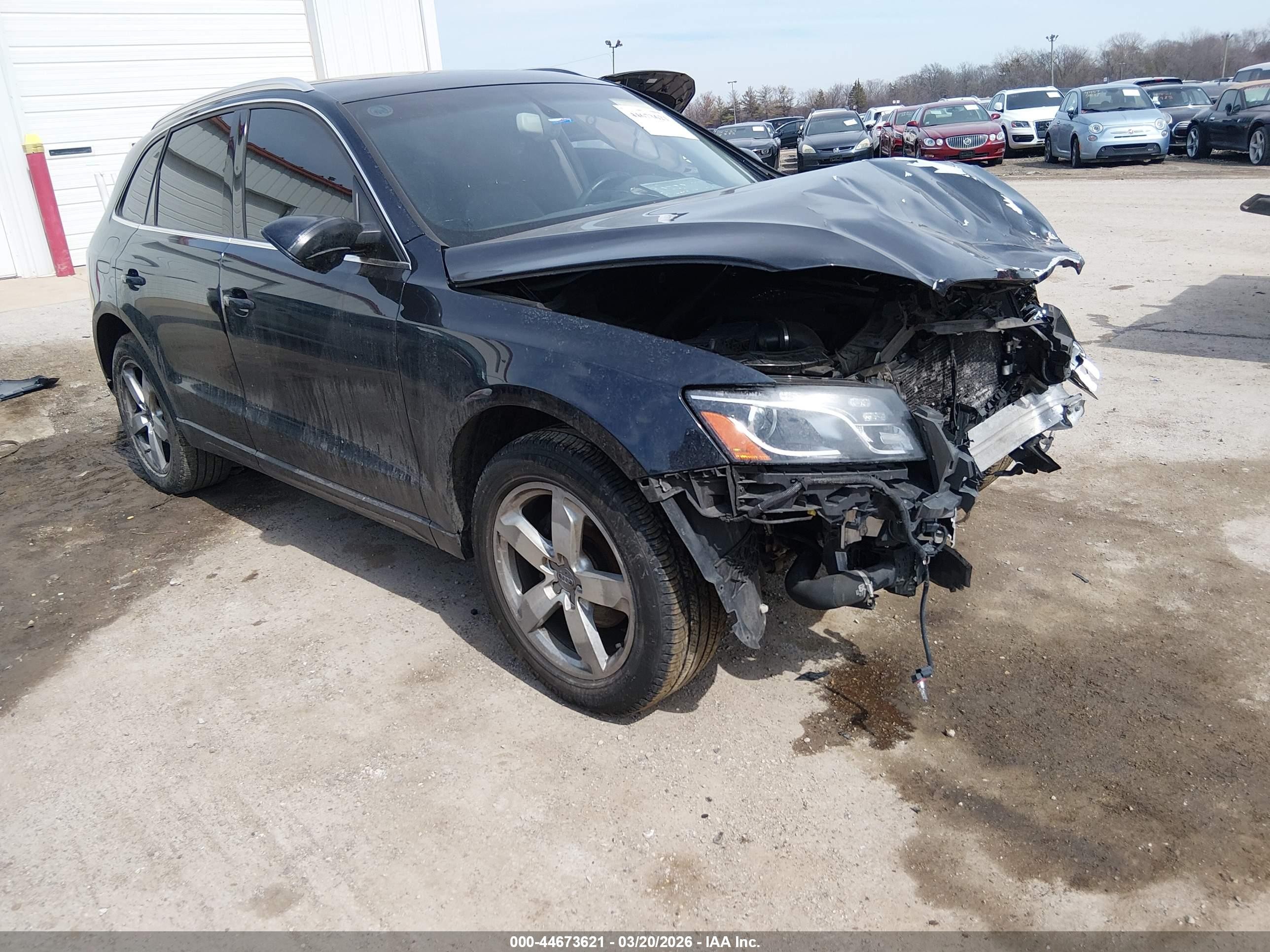 2012 Audi Q5 Premium Plus, VIN WA1LFAFPXCA119947 — Frame damage