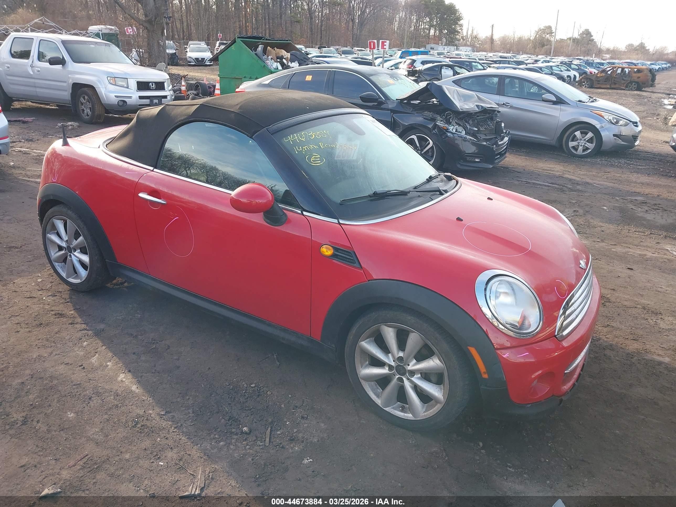 2014 MINI Roadster, VIN WMWSY1C59ET625823 — All over
