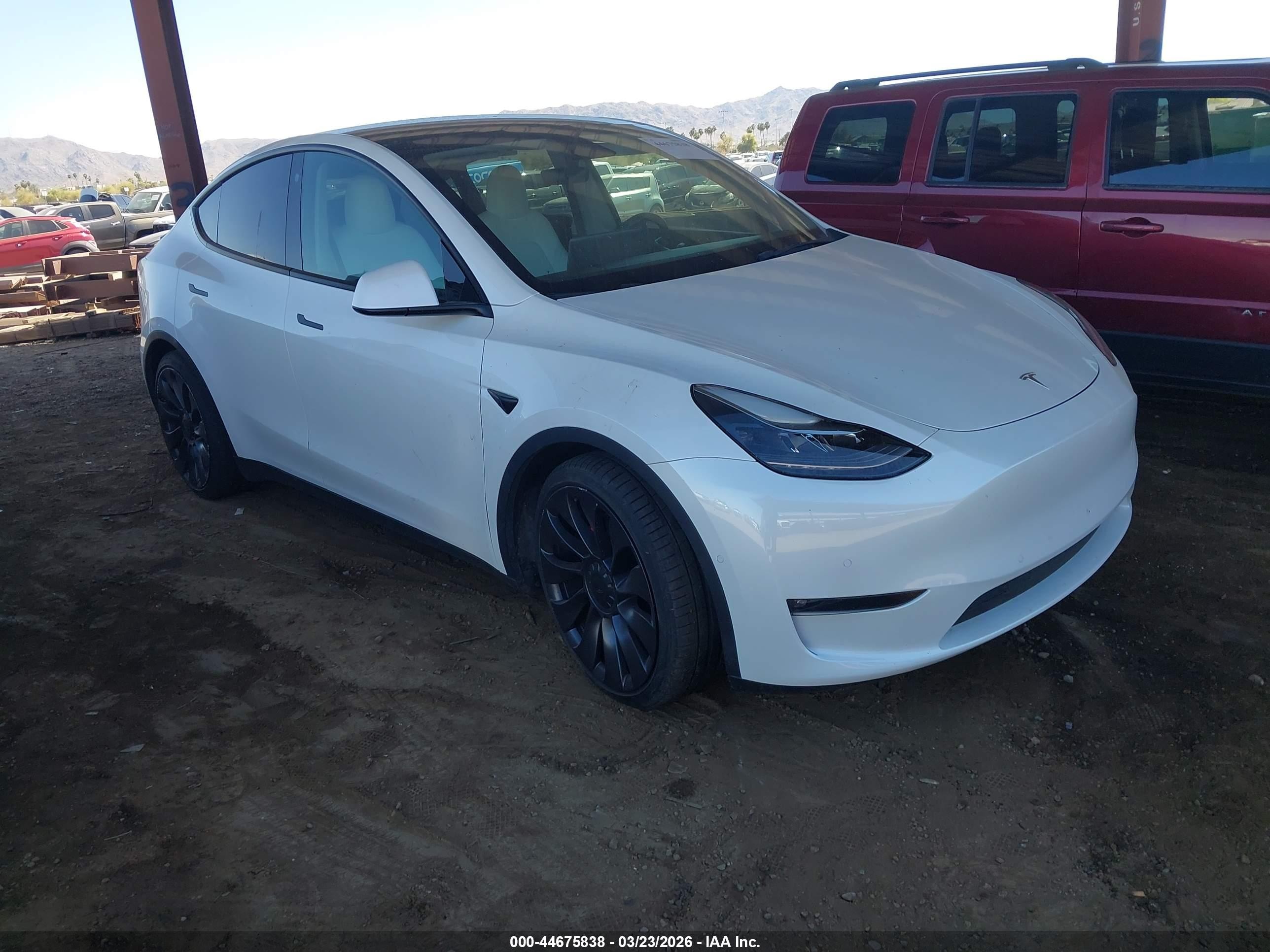 2021 Tesla Model Y Performance, VIN 5YJYGDEF1MF209399 — Not stated