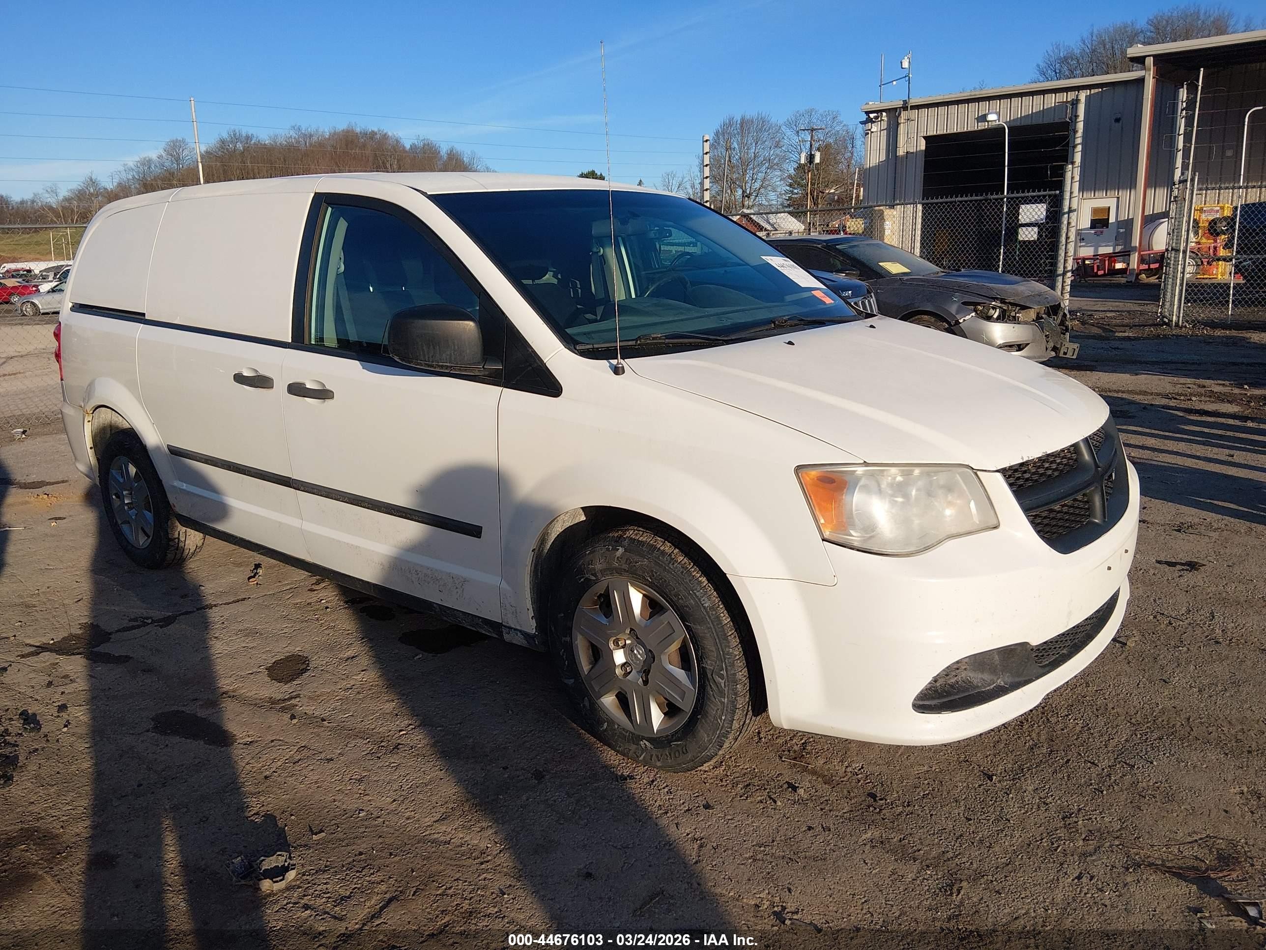 2013 Ram Cargo Van Tradesman, VIN 2C4JRGAG3DR506528 — Normal wear