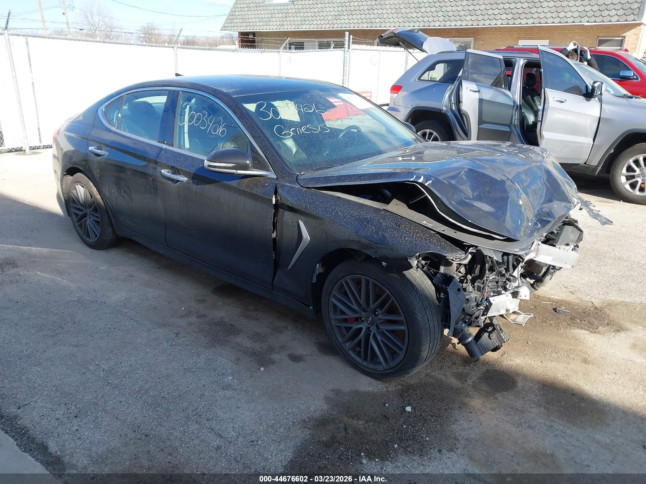 2019 Genesis G70 Advanced, VIN KMTG54LE4KU042943 — Front end