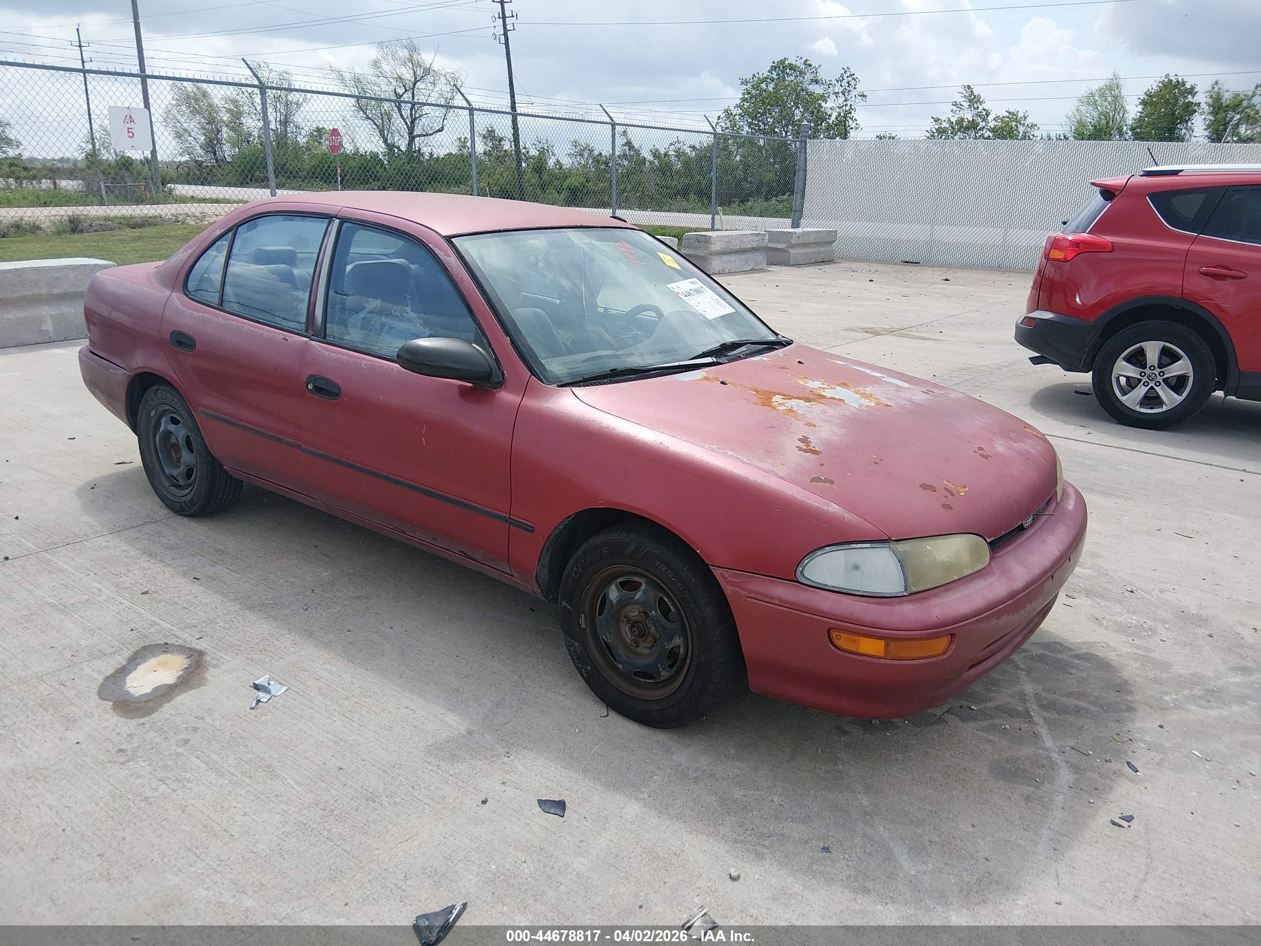 1995 Chevrolet Prizm, VIN 1Y1SK5288SZ033745 — Normal wear