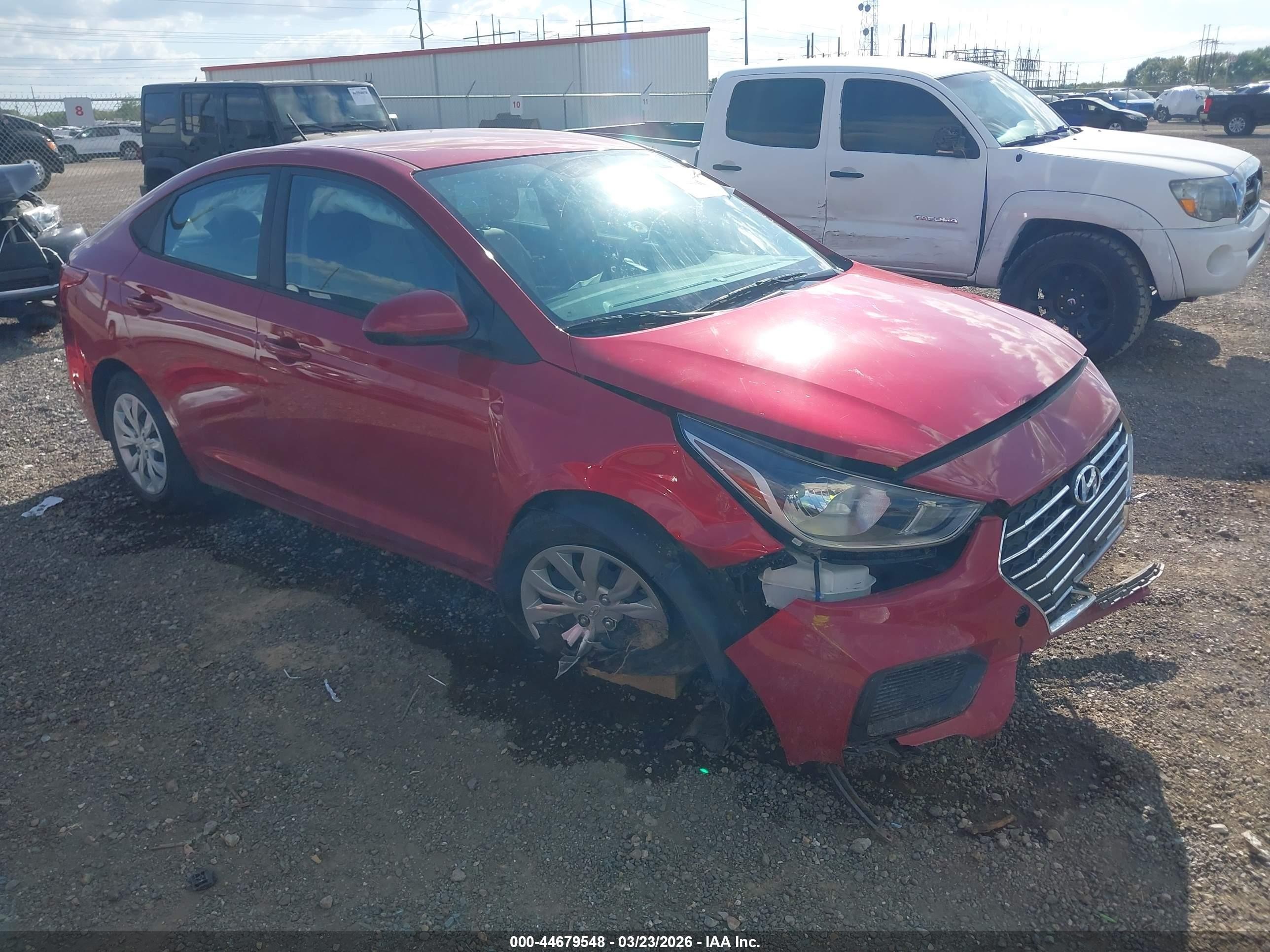 2022 Hyundai Accent SE, VIN 3KPC24A67NE182778 — Front end
