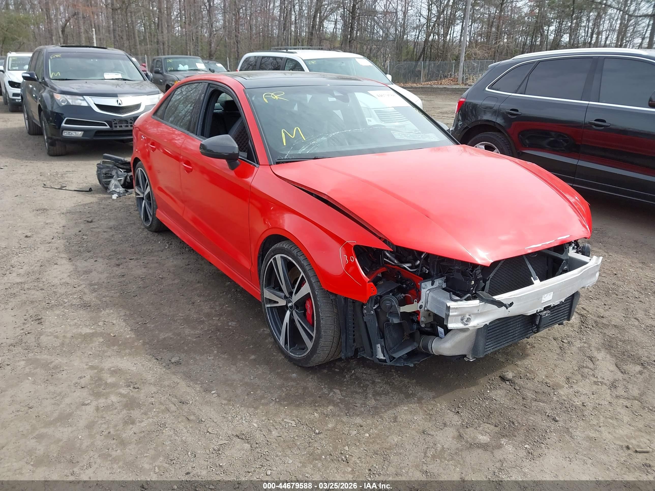 2018 Audi RS 3, VIN WUABWGFF1J1904501 — Перед