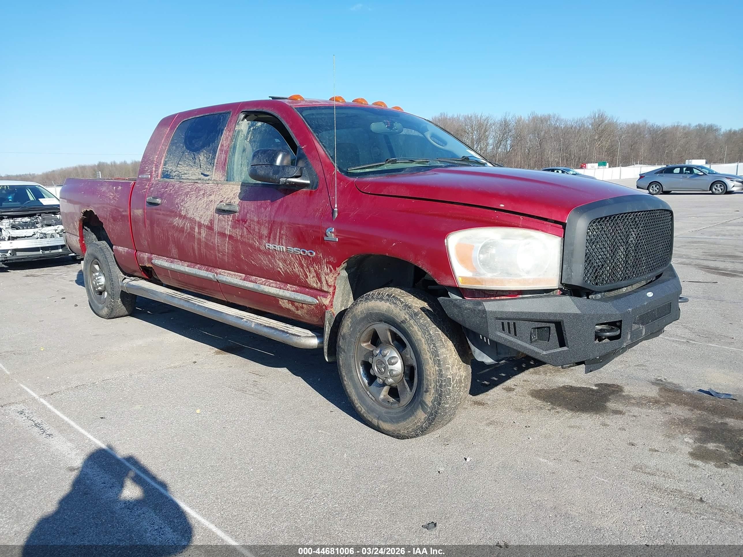 2006 Dodge 3500 Laramie, VIN 3D7LX39C16G172930 — Water / flood