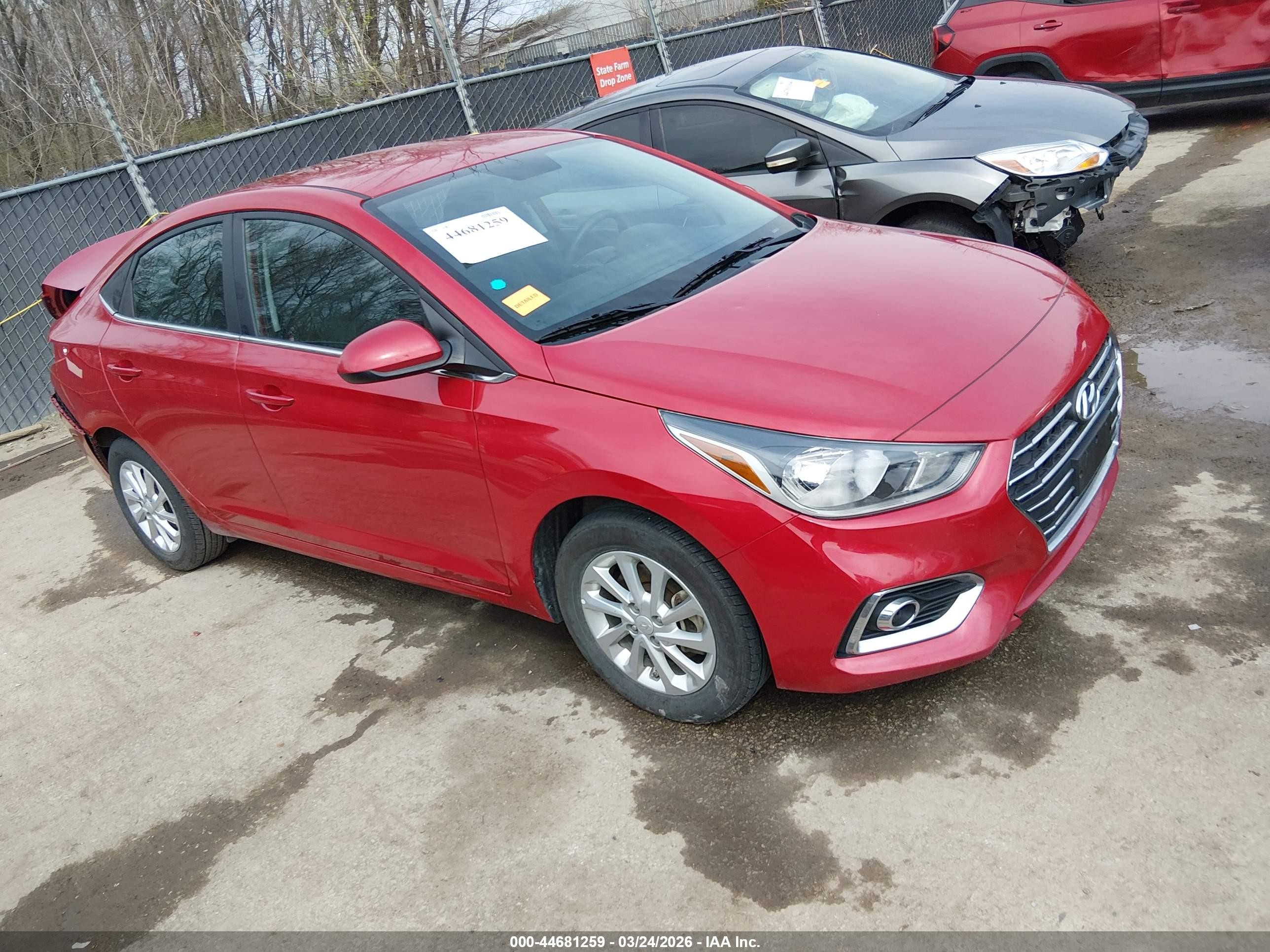 2022 Hyundai Accent SE, VIN 3KPC24A63NE178226 — Rear end
