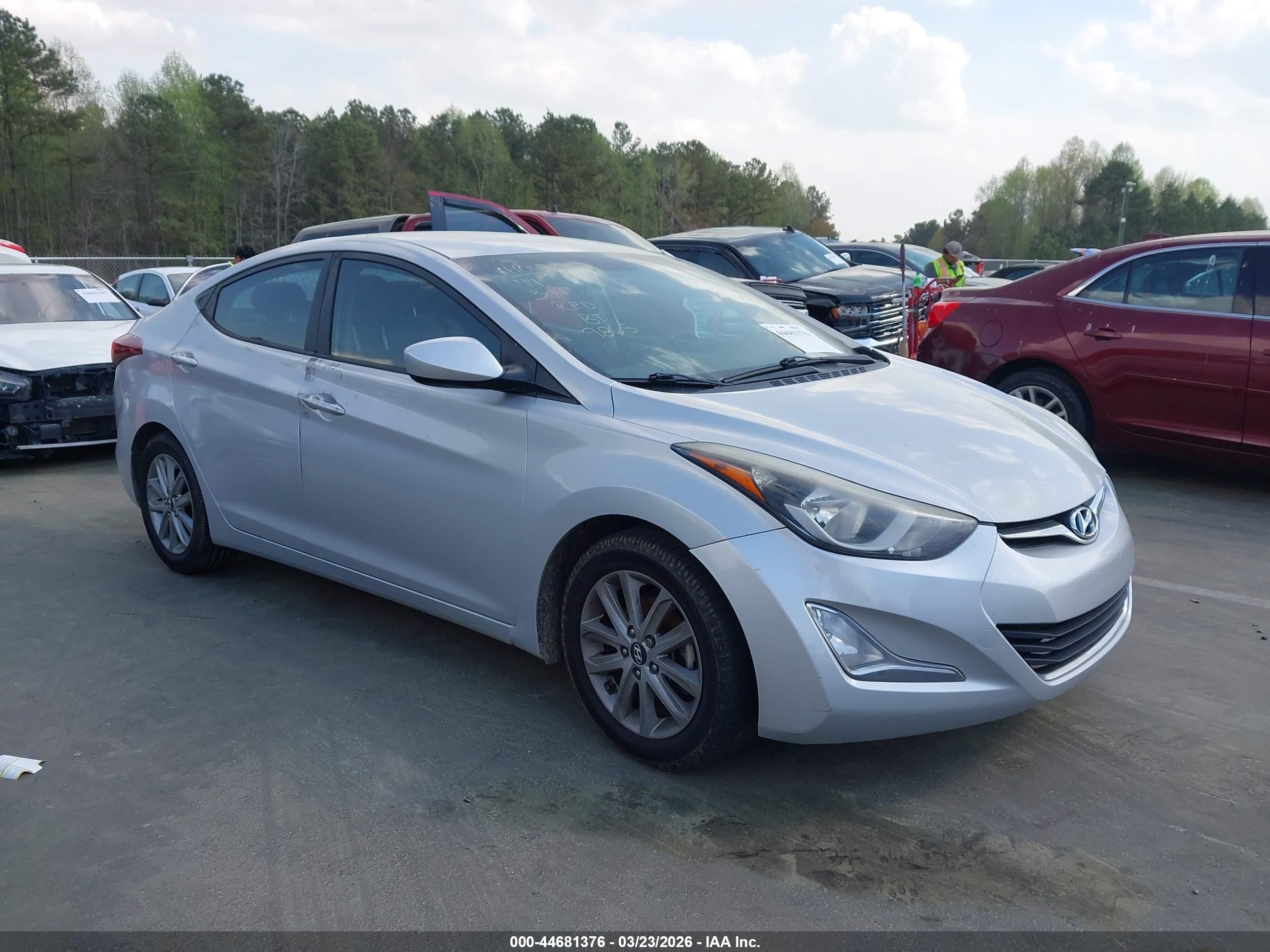 2014 Hyundai Elantra Limited, VIN KMHDH4AE2EU059865 — Theft recovery