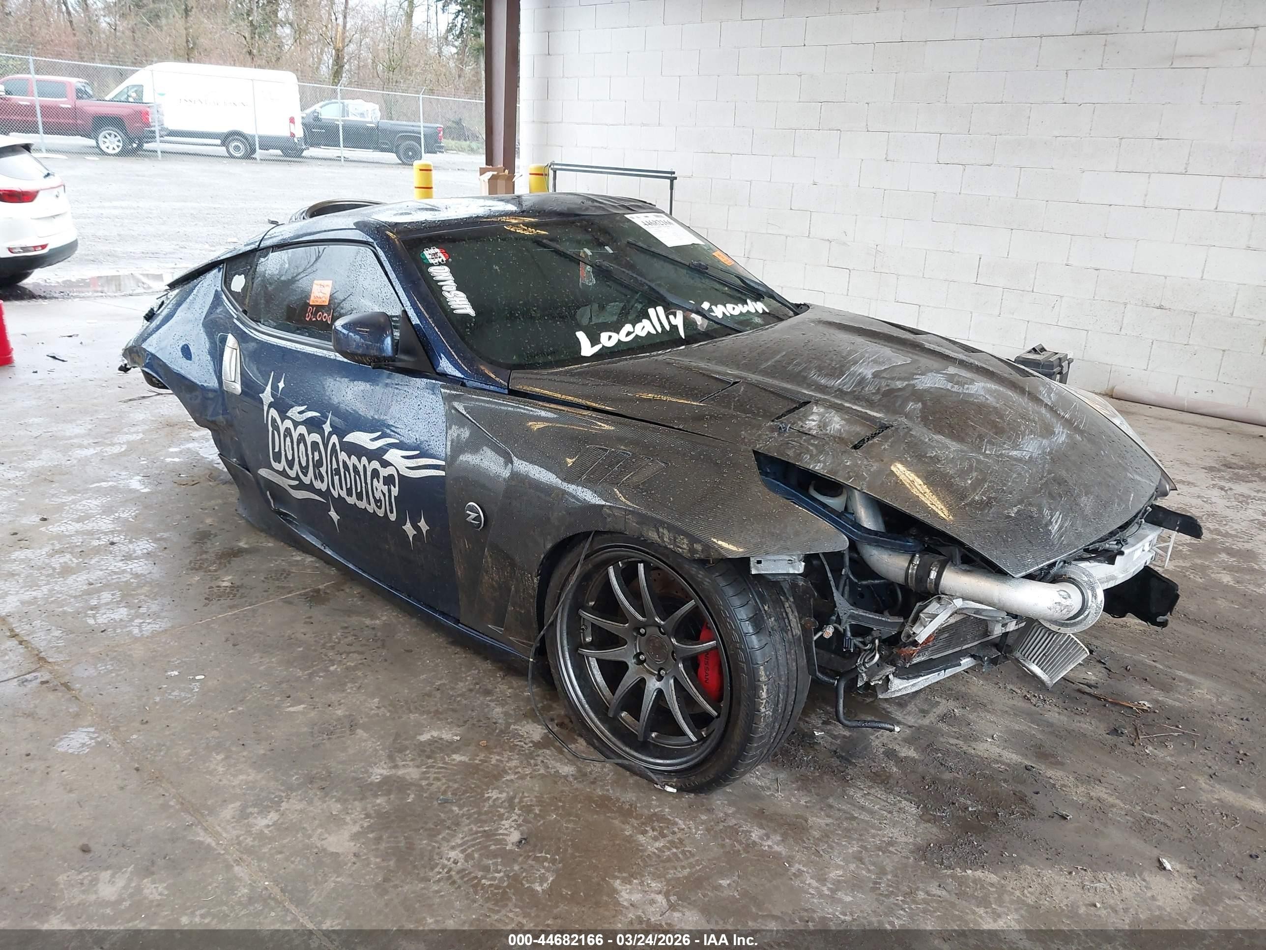 2013 Nissan 370Z, VIN JN1AZ4EH9DM880875 — Biohazard / chemical