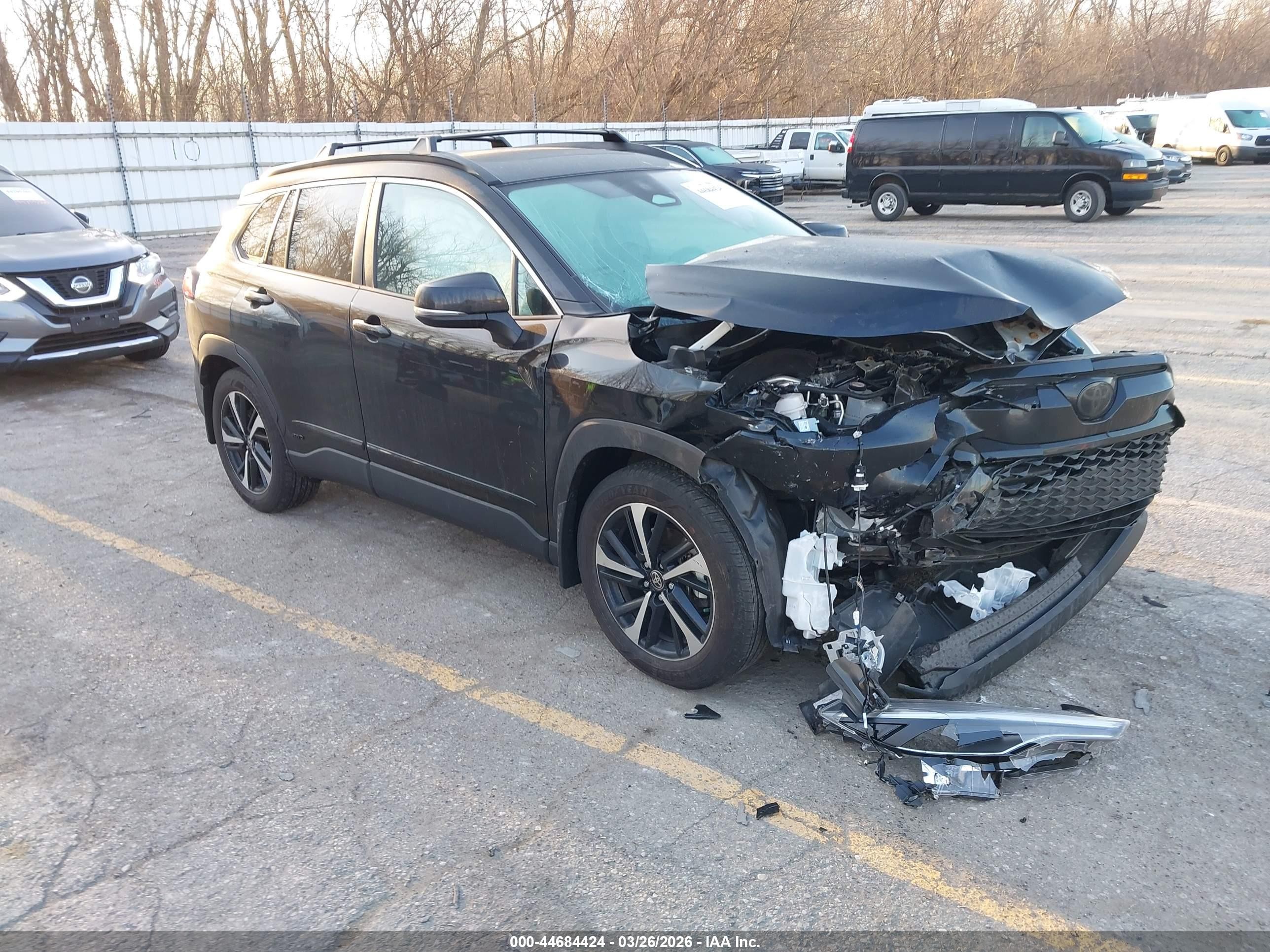 2023 Toyota Corolla Cross Hybrid S, VIN 7MUFBABGXPV003196 — Front end