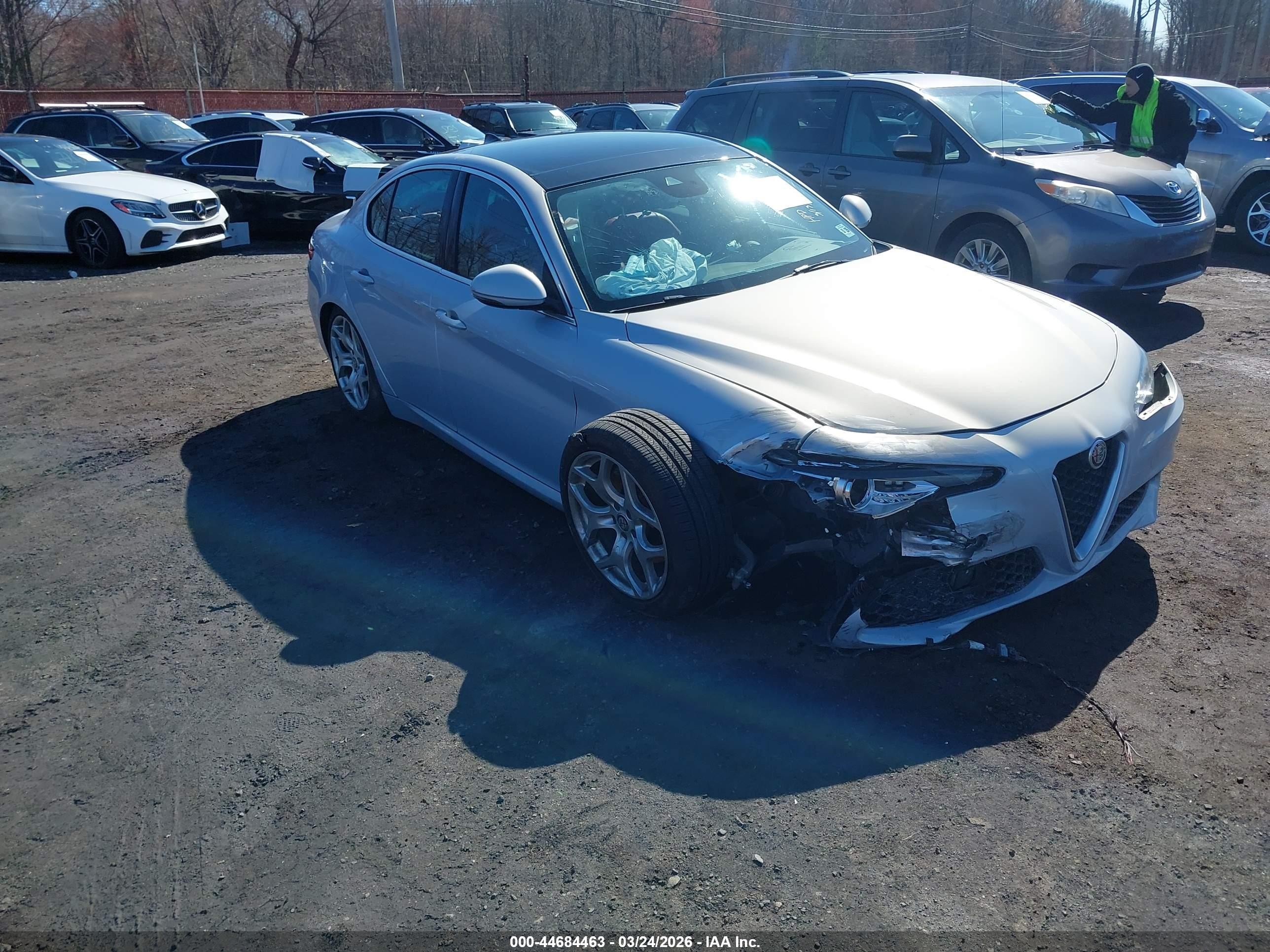 2021 Alfa Romeo Giulia Ti, VIN ZARFAMBNXM7644440 — Side