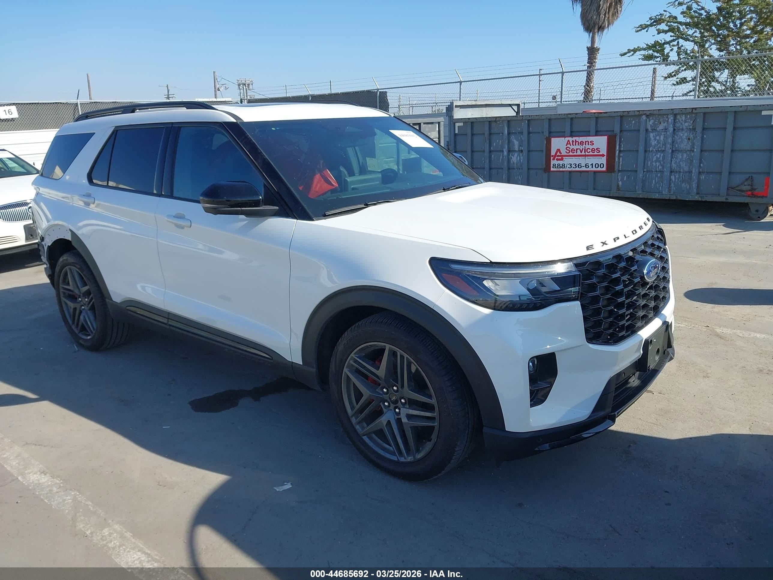 2025 Ford Explorer ST, VIN 1FMWK8GC3SGC42077 — Rear end