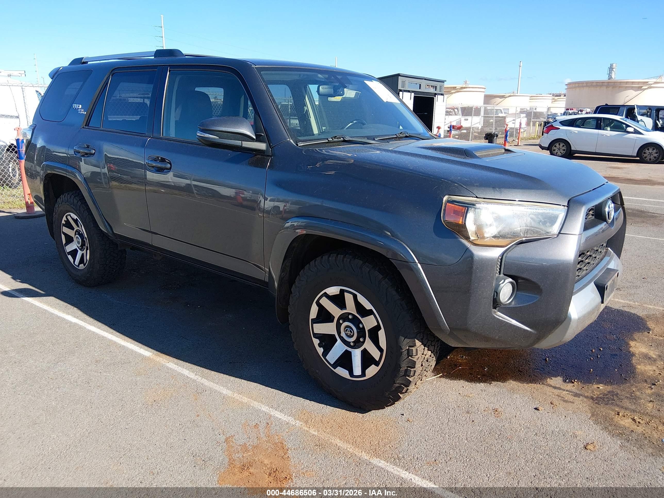 2018 Toyota 4Runner TRD Off Road, VIN JTEBU5JRXJ5490261 — Water / flood