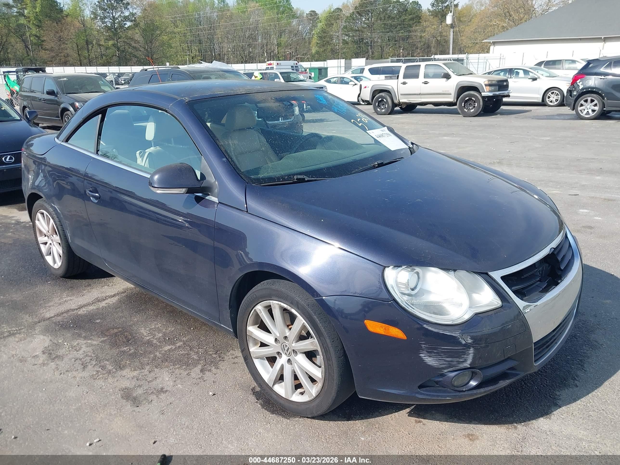 2007 Volkswagen Eos 2.0T, VIN WVWFA71F97V037967 — Изъятие за долги