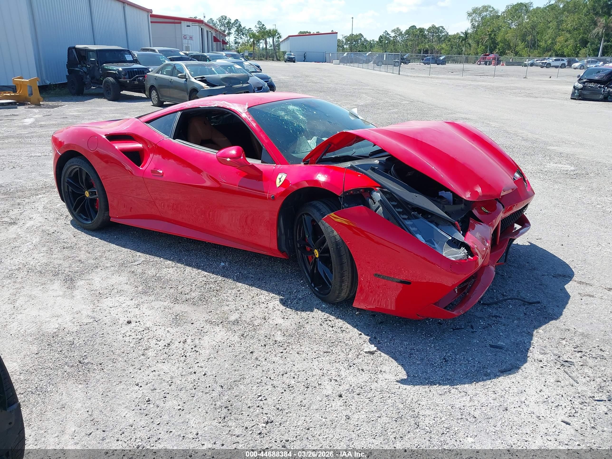 2018 Ferrari 488, VIN ZFF79ALA3J0231301 — Front end